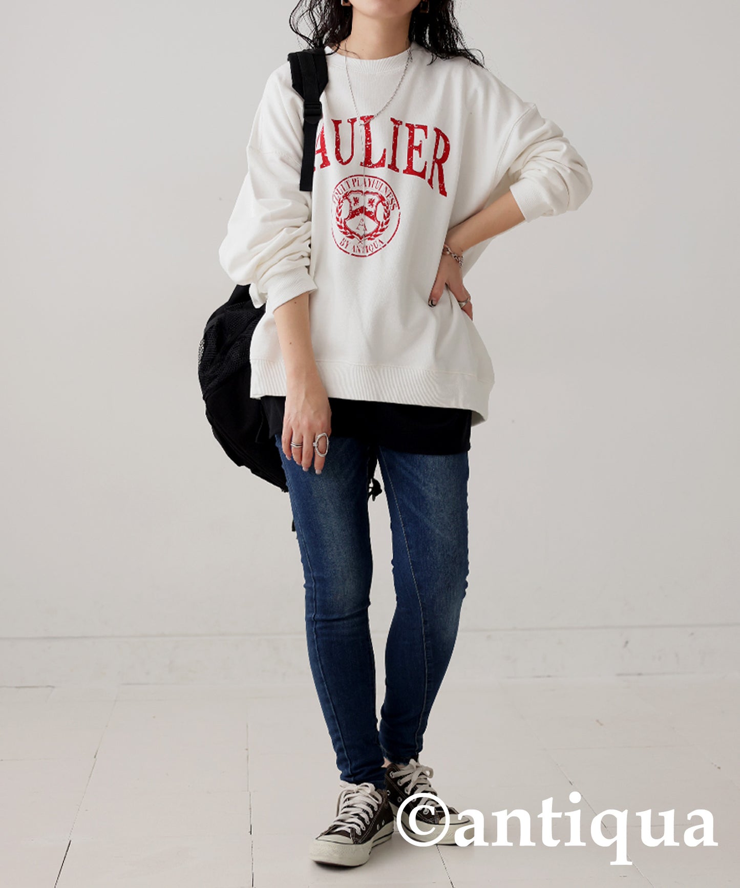 College Logo Sweatshirt Ladies