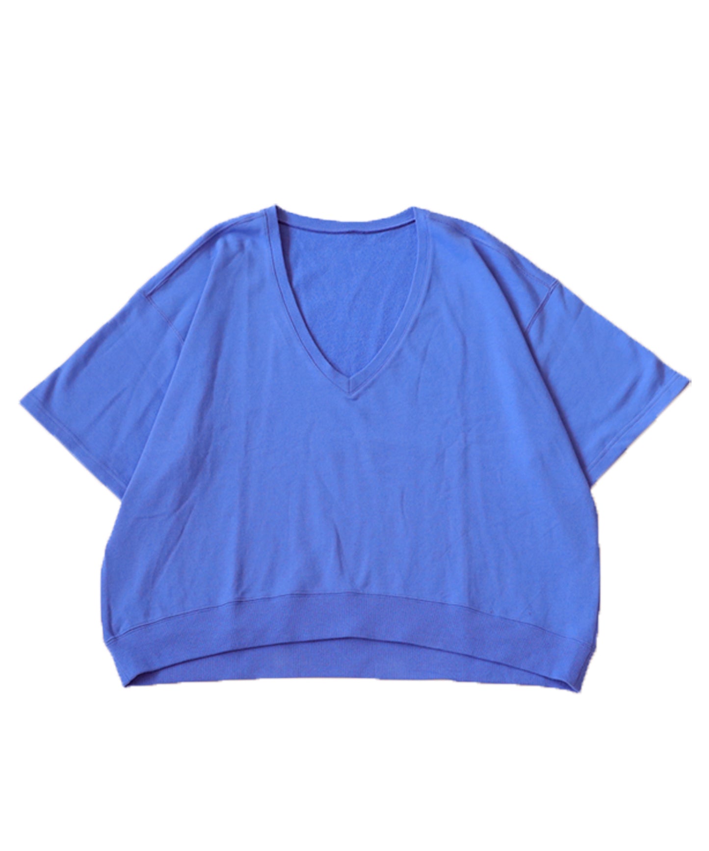 Pile fabric Short Sleeve sweatshirt Ladies