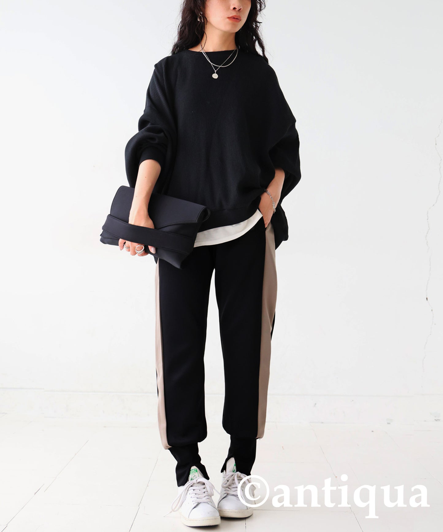 Slit Jogger Track Pants Ladies