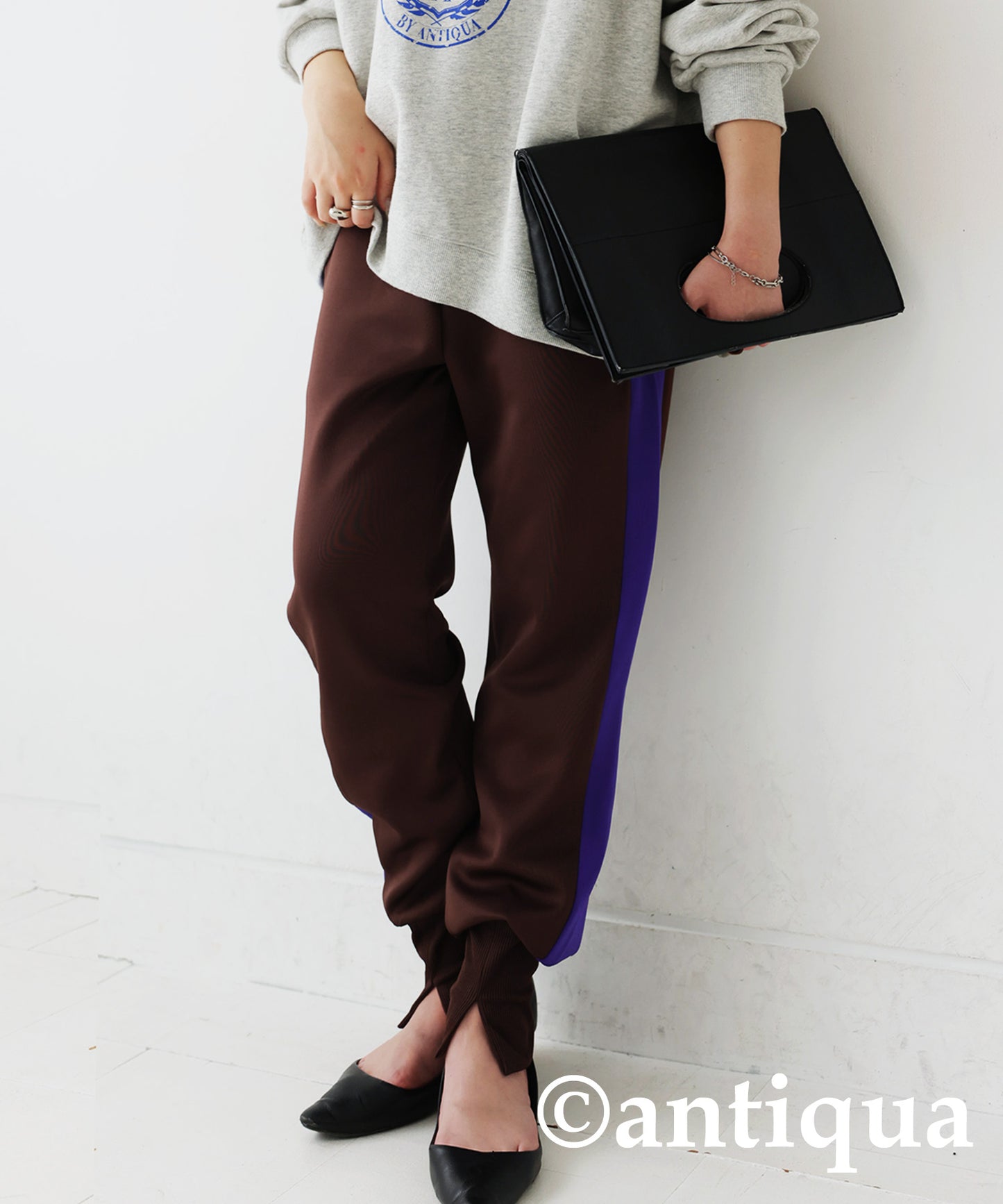 Slit Jogger Track Pants Ladies