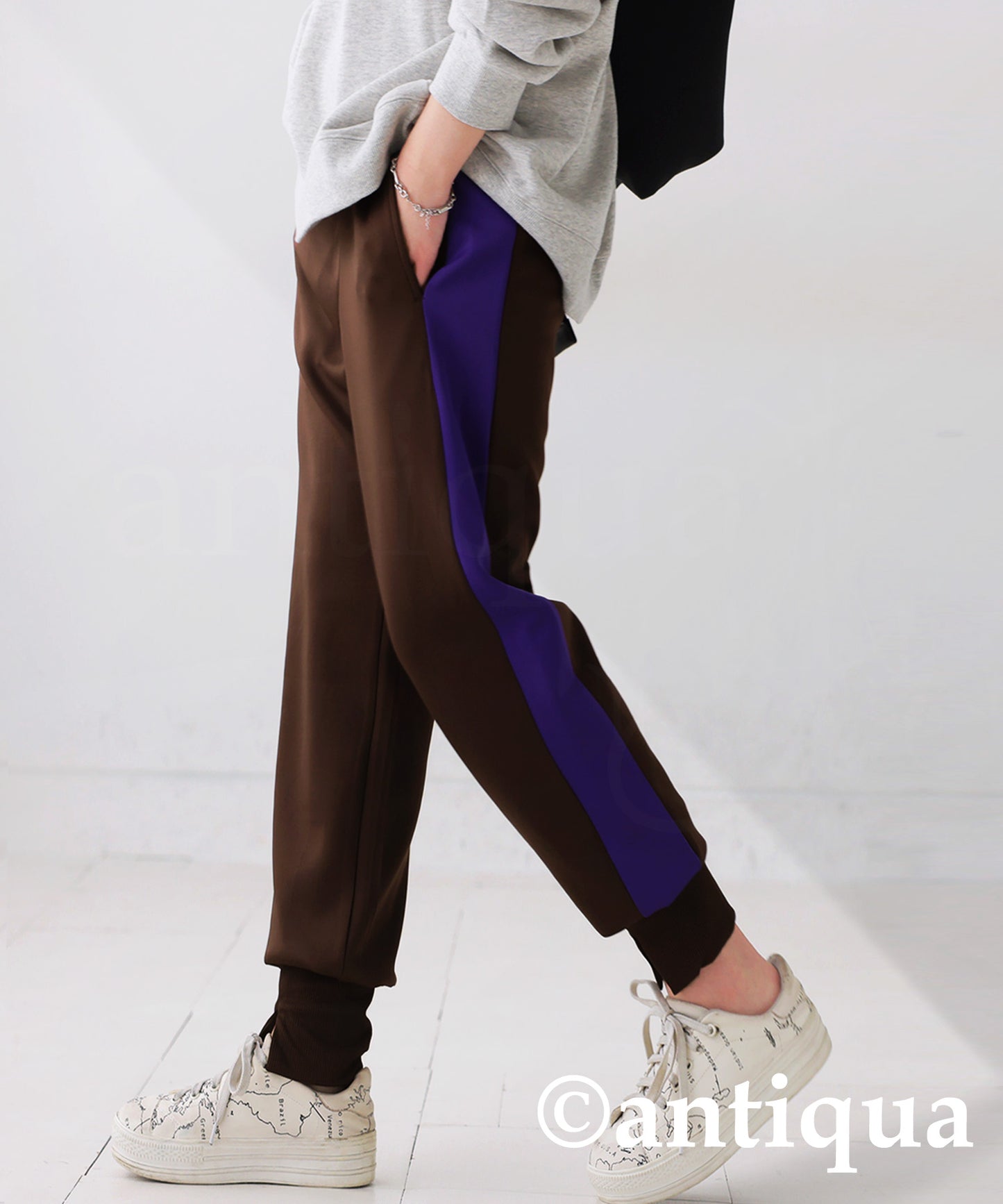 Slit Jogger Track Pants Ladies