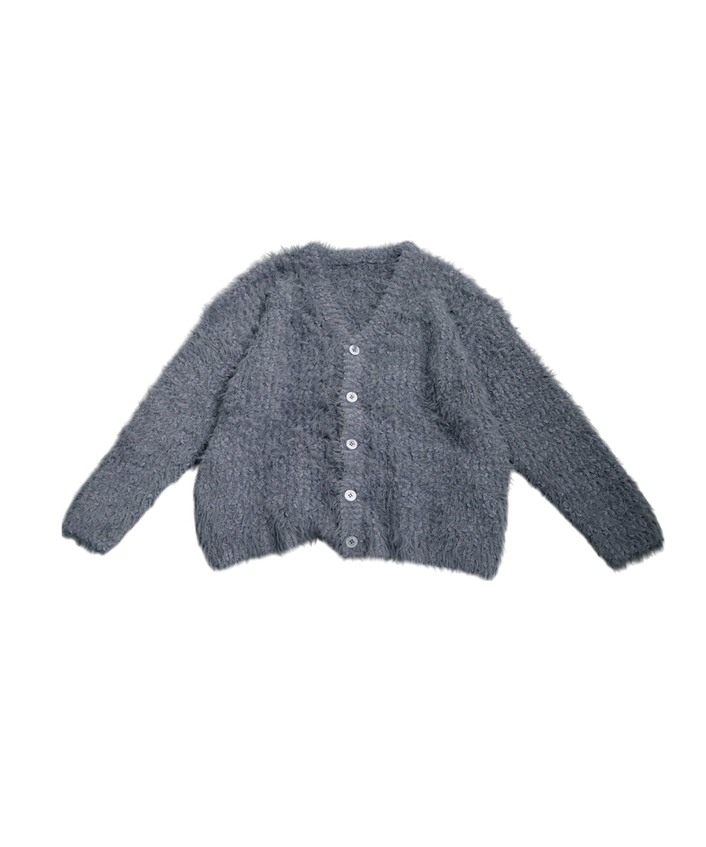 Shaggy Knit Cardigan Ladies