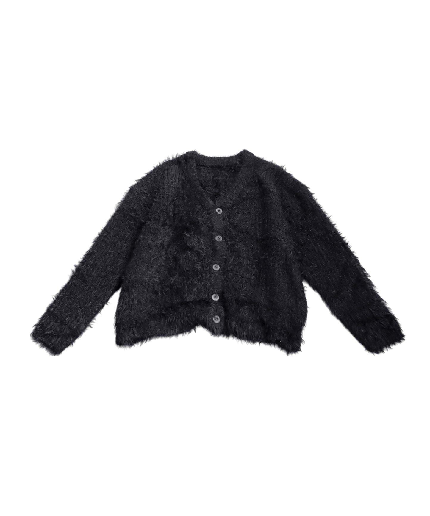 Shaggy Knit Cardigan Ladies