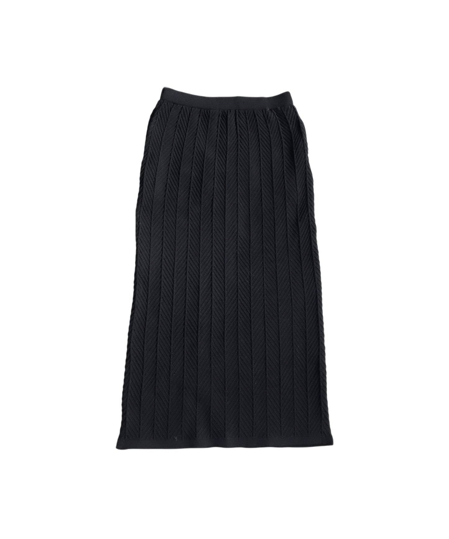 Herringbone Knit Skirt Ladies