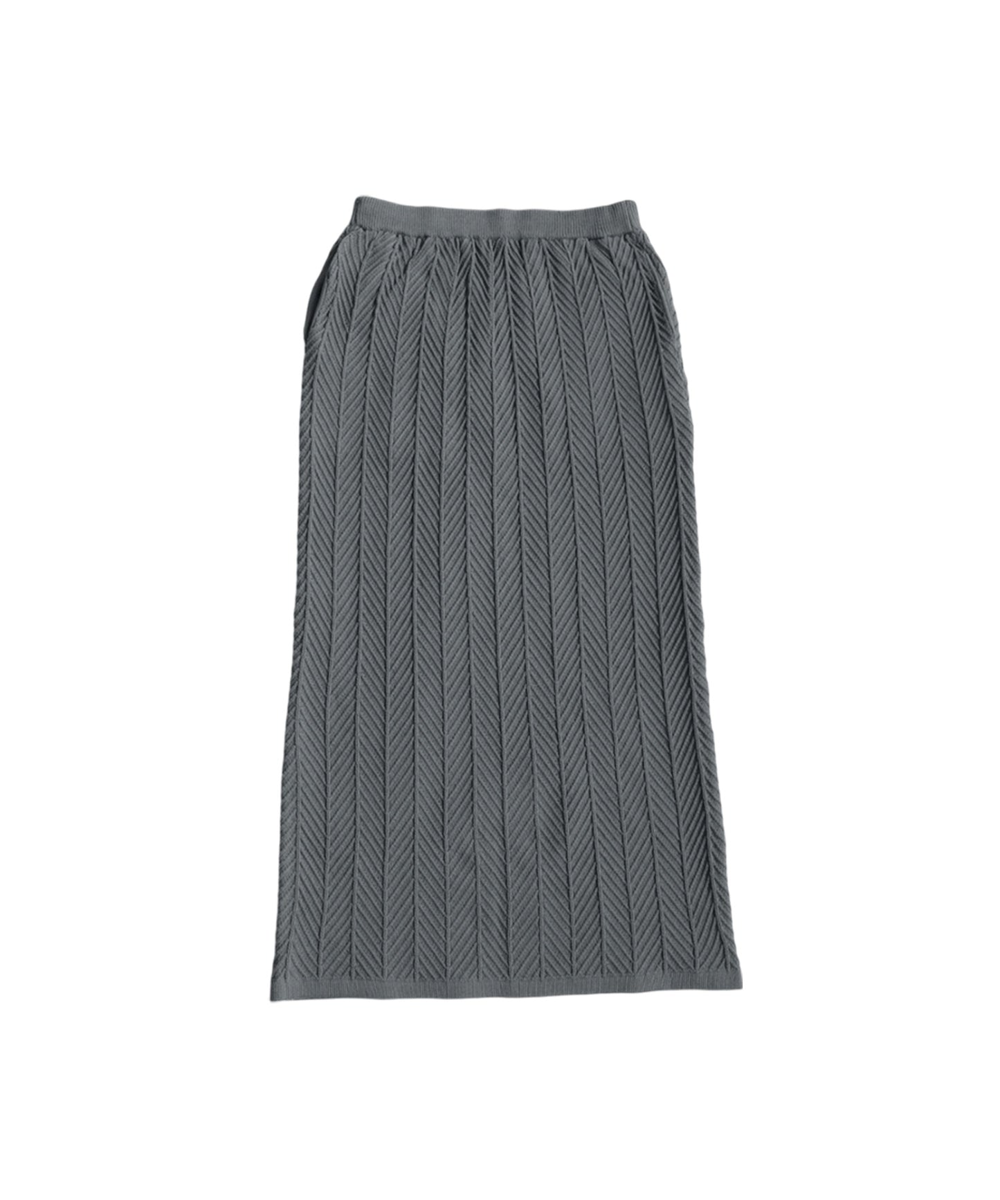 Herringbone Knit Skirt Ladies