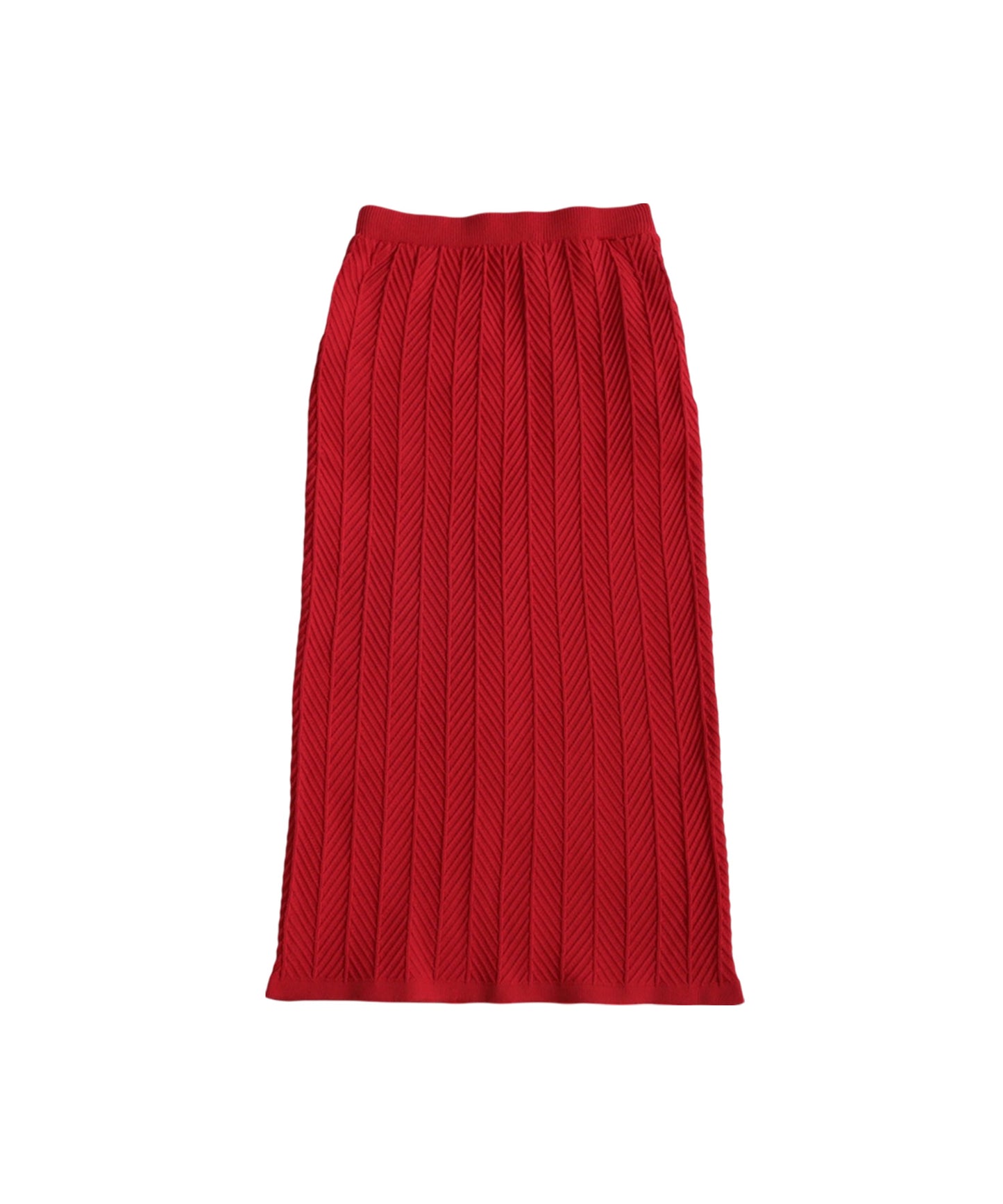 Herringbone Knit Skirt Ladies