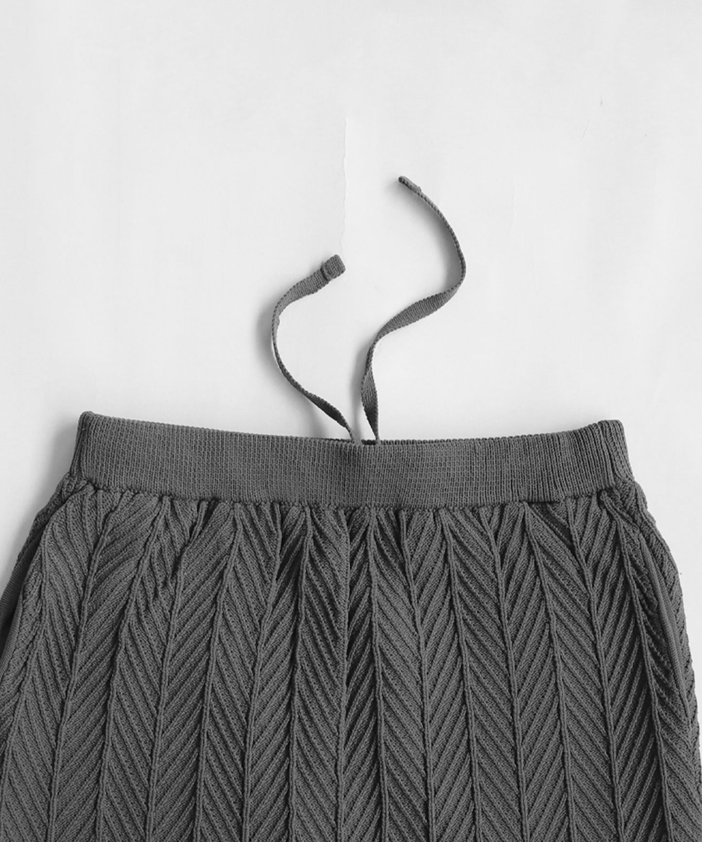 Herringbone Knit Skirt Ladies