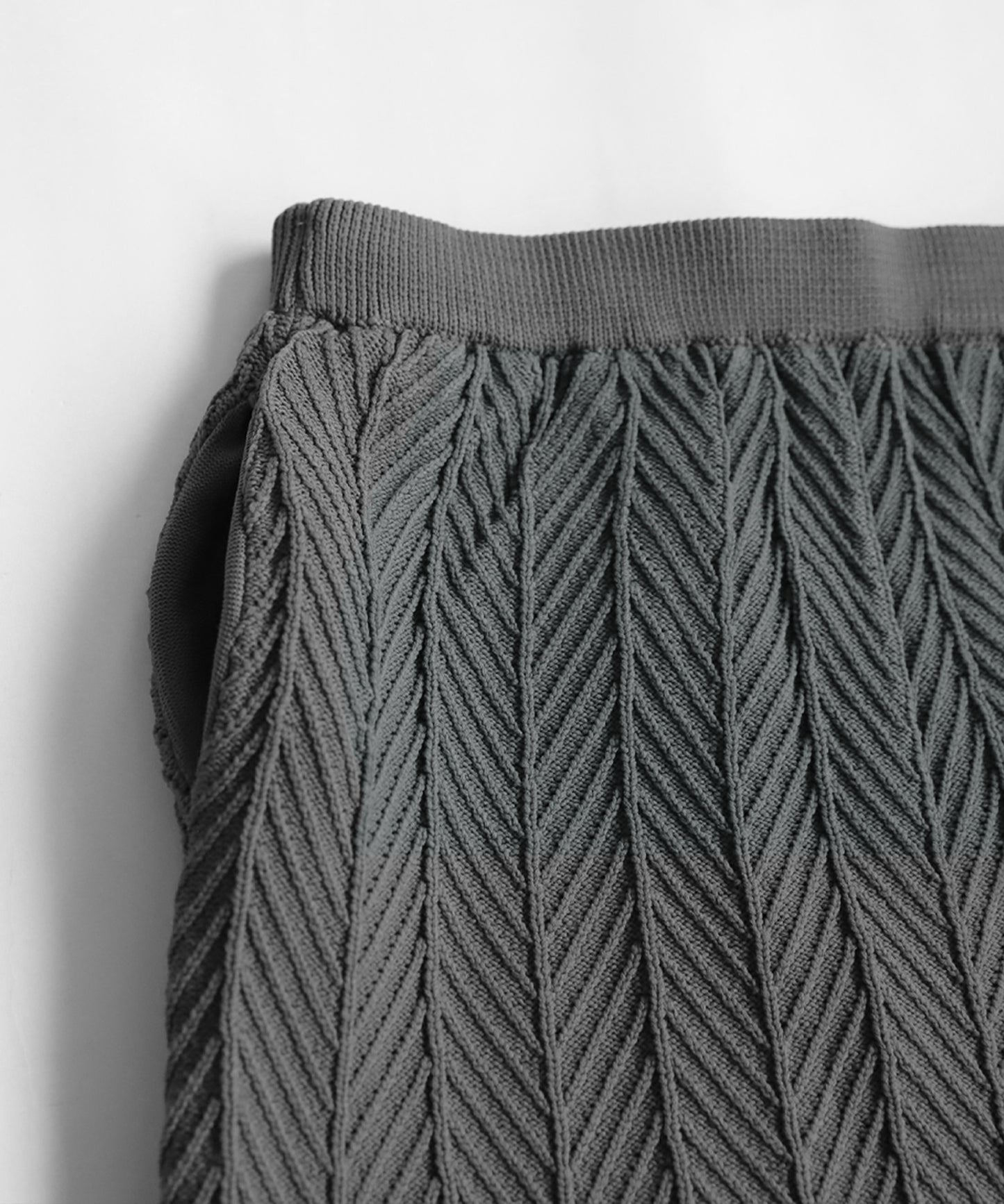 Herringbone Knit Skirt Ladies