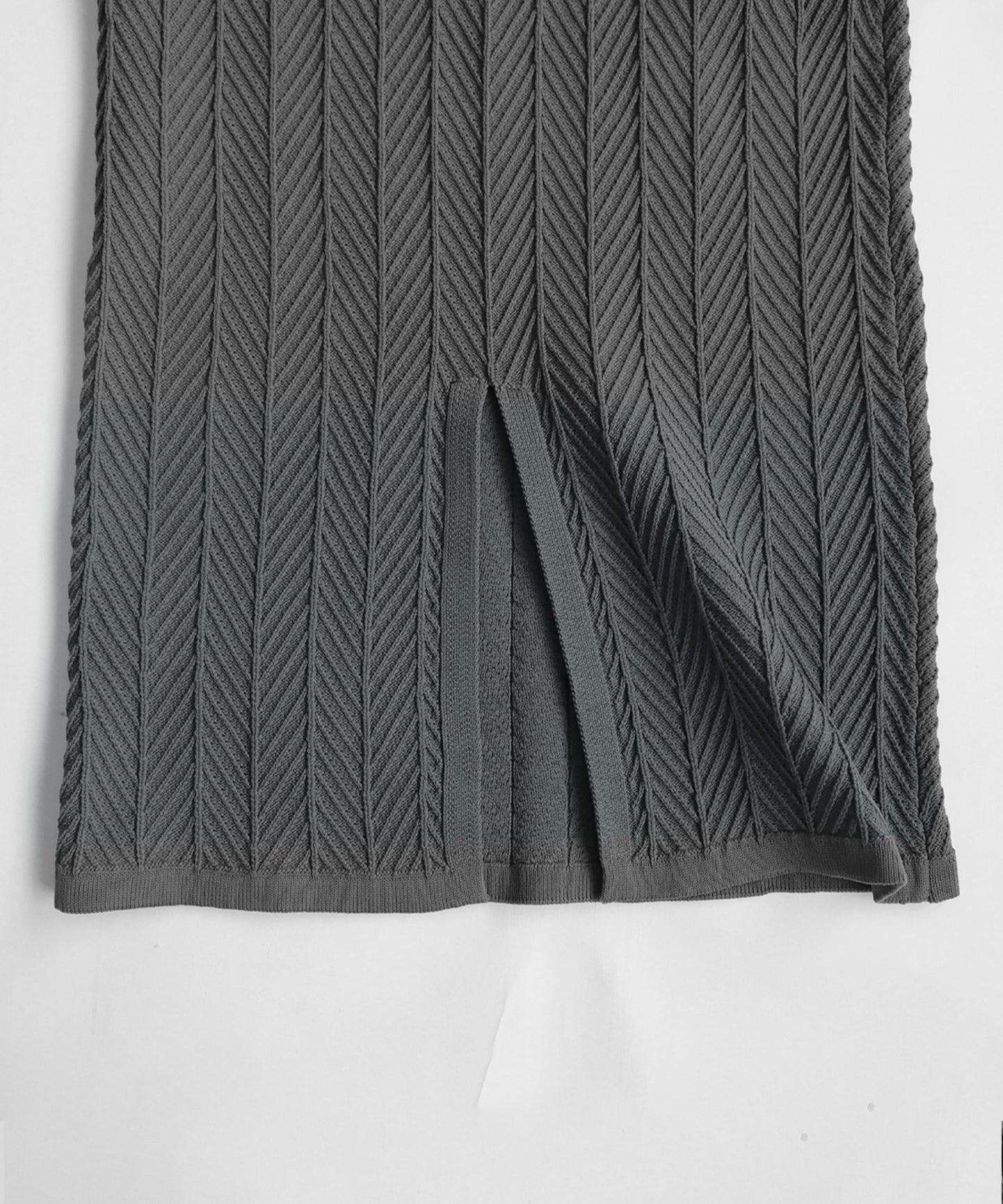 Herringbone Knit Skirt Ladies