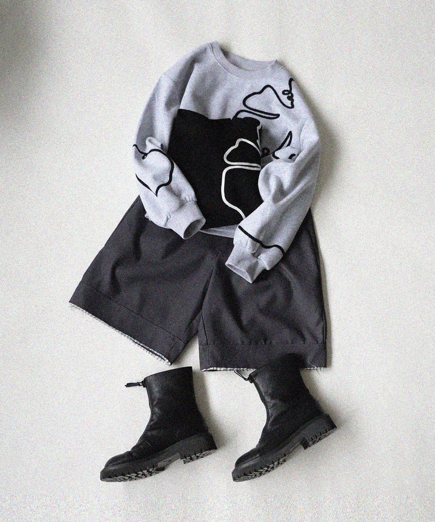 Line Short Sweatshirt Ladies
