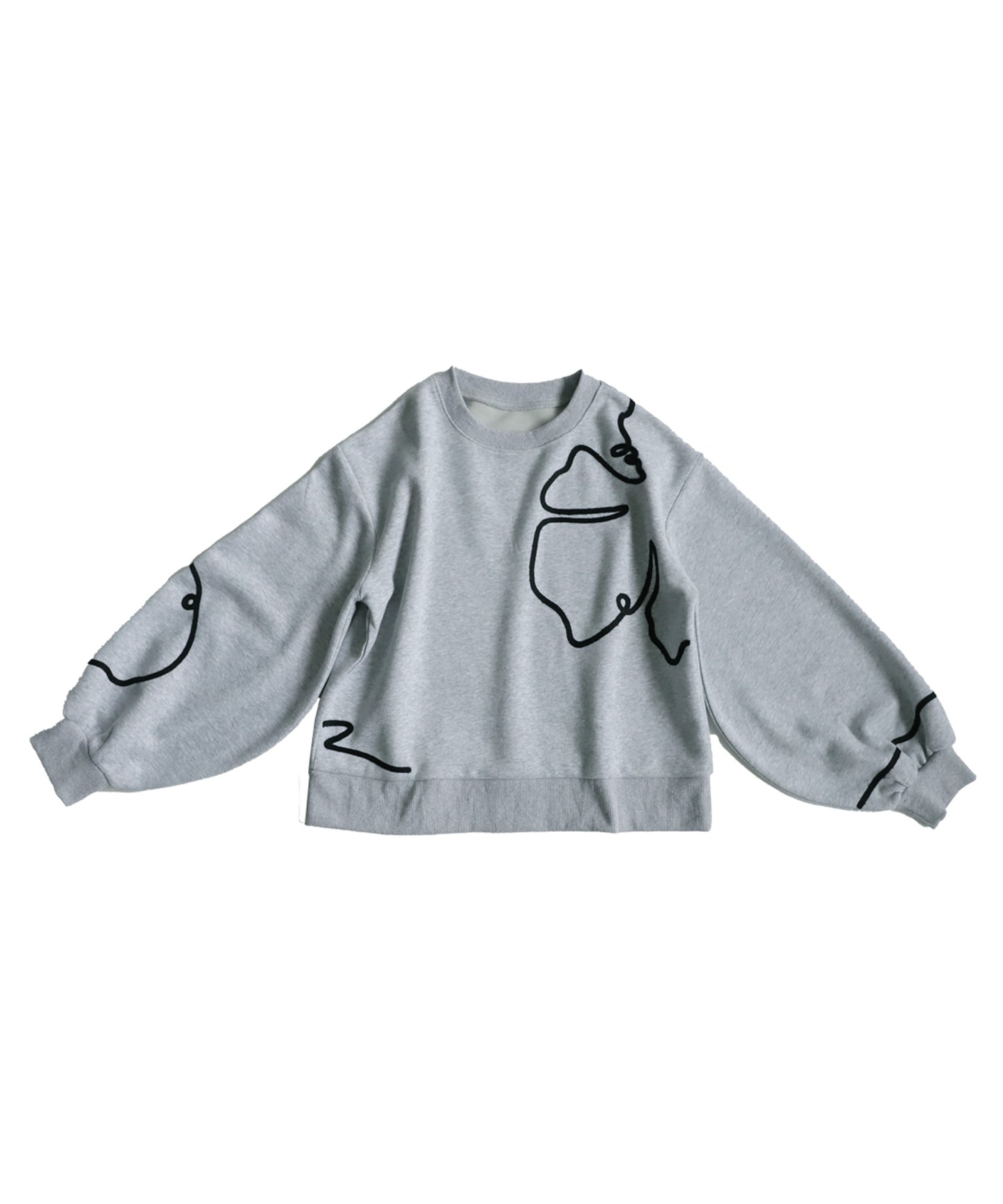 Line Short Sweatshirt Ladies