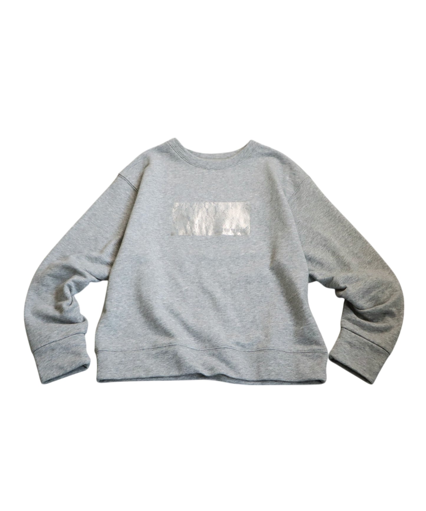 Foil Print Fleece Pullover Ladies