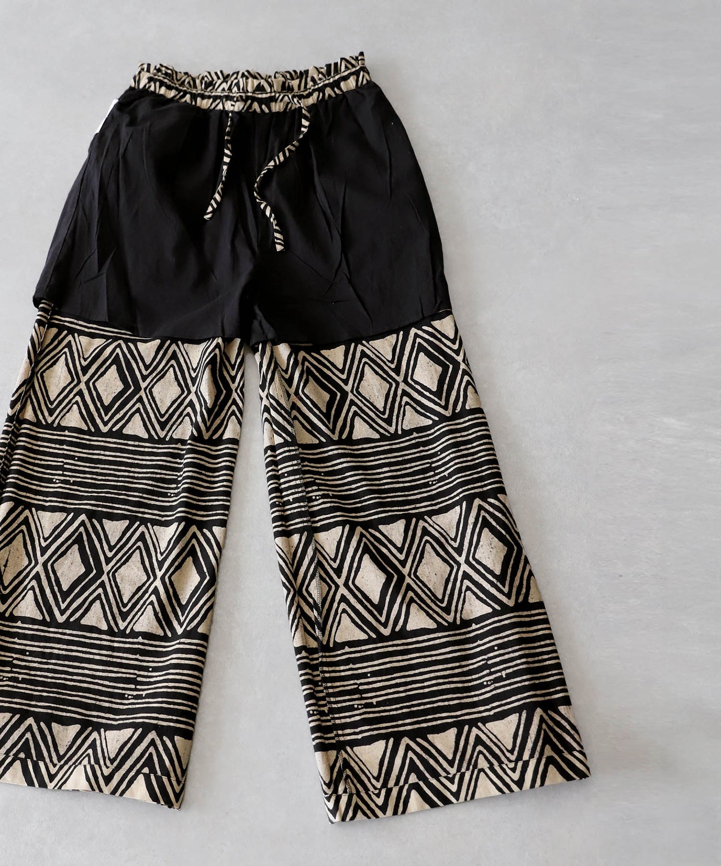 Indian Cotton Ethnic Pattern Wide Pants Ladies