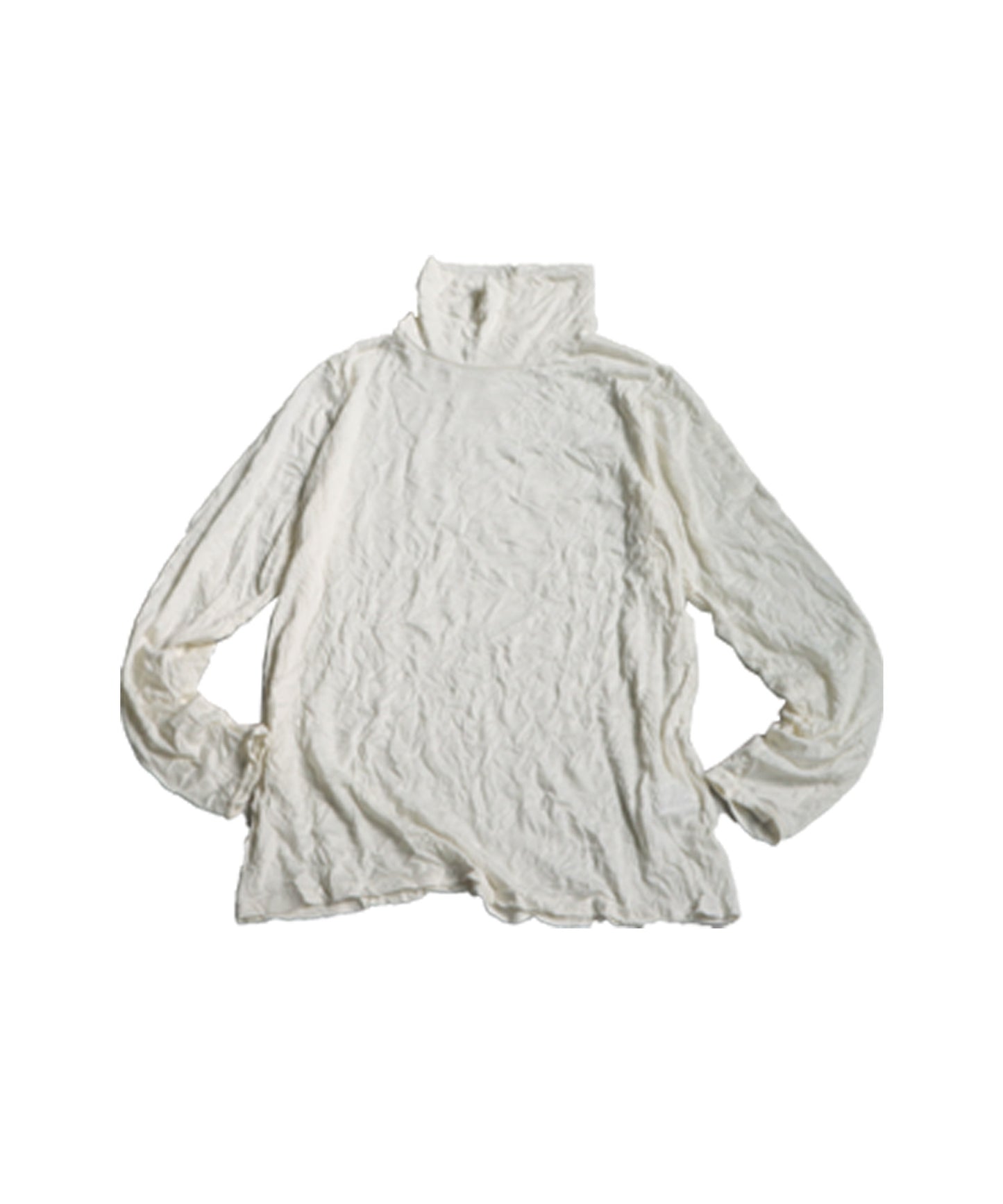 Crinkle High Neck Tops Ladies