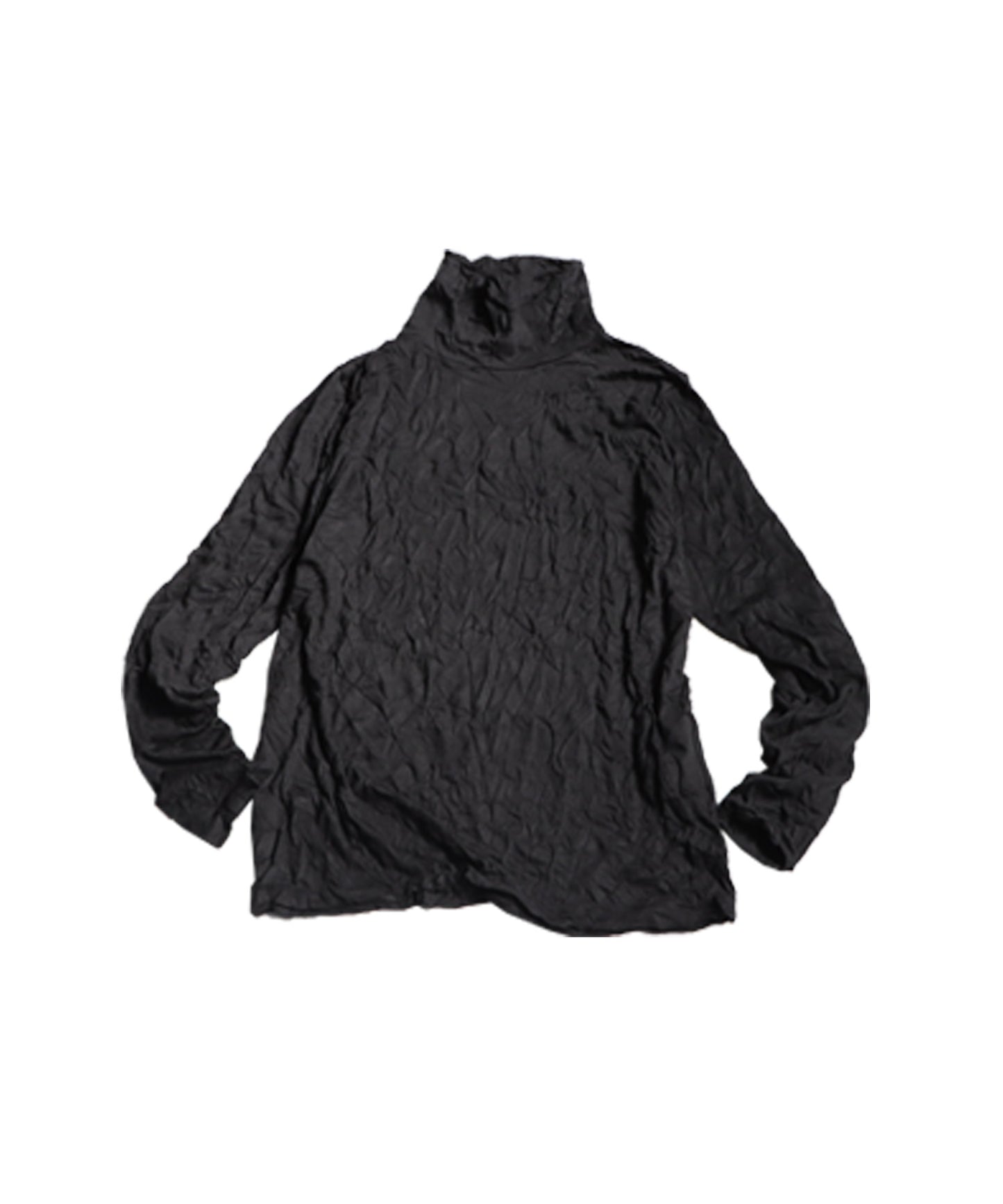 Crinkle High Neck Tops Ladies