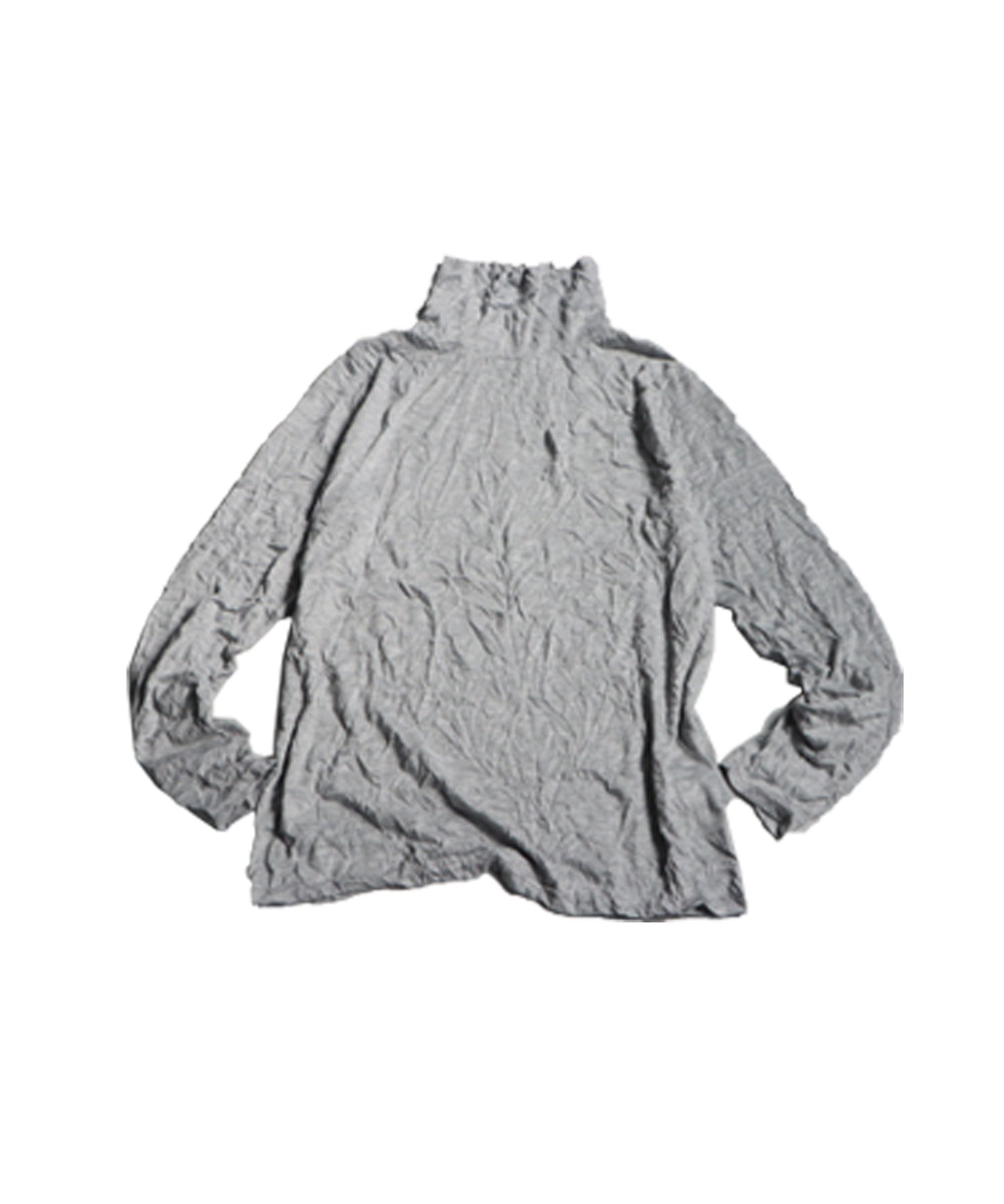Crinkle High Neck Tops Ladies