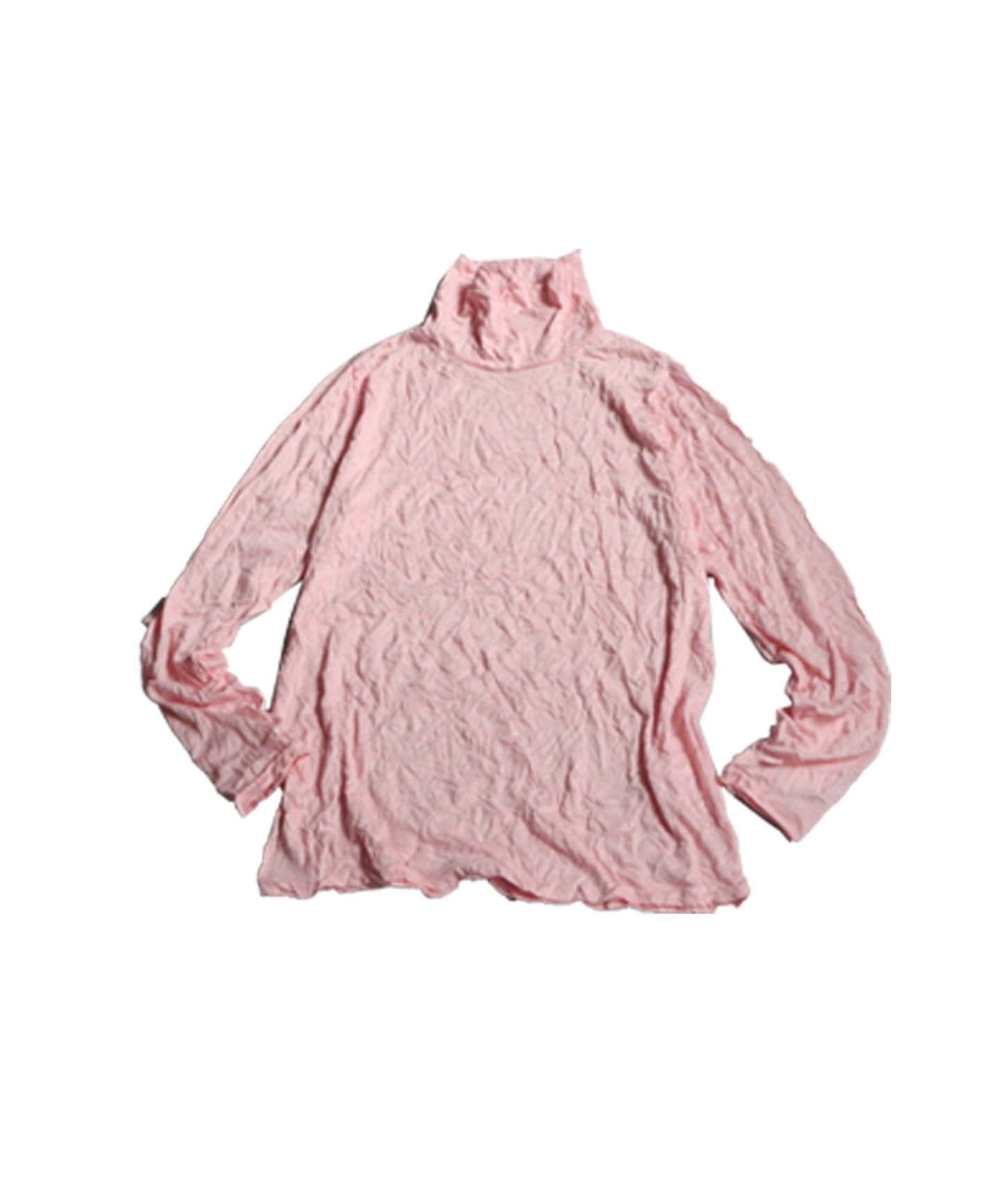 Crinkle High Neck Tops Ladies