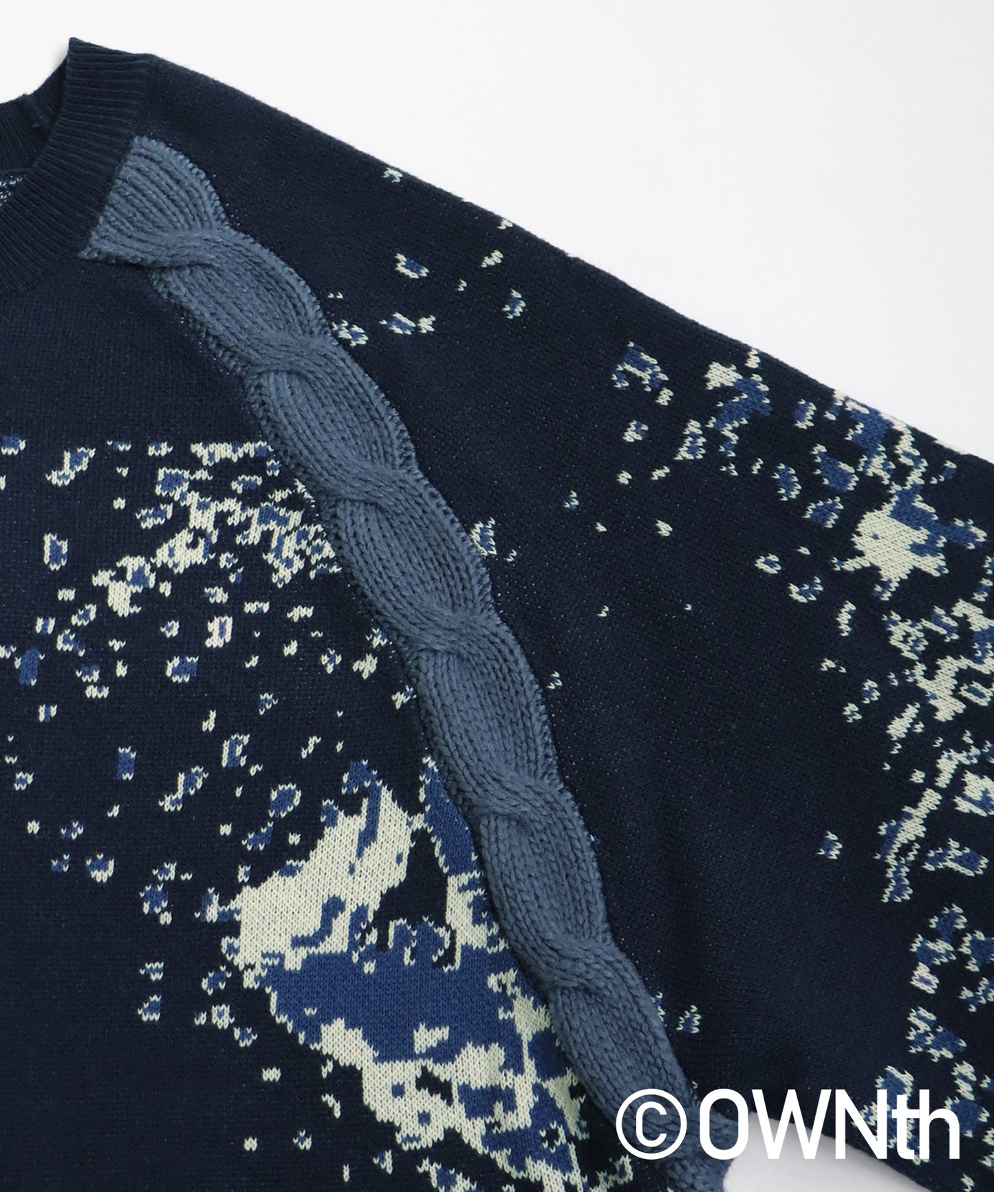 OWNth Dot Gradation Raglan Knit Ladies