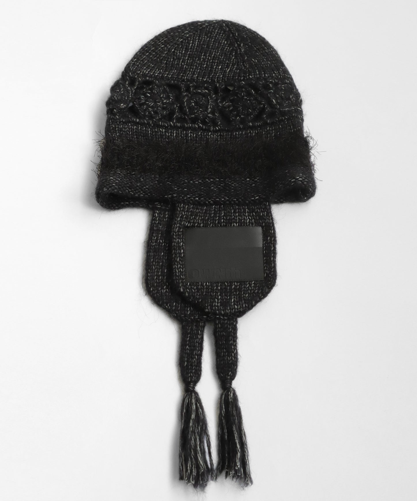 Knit Cap With Patch Unisex