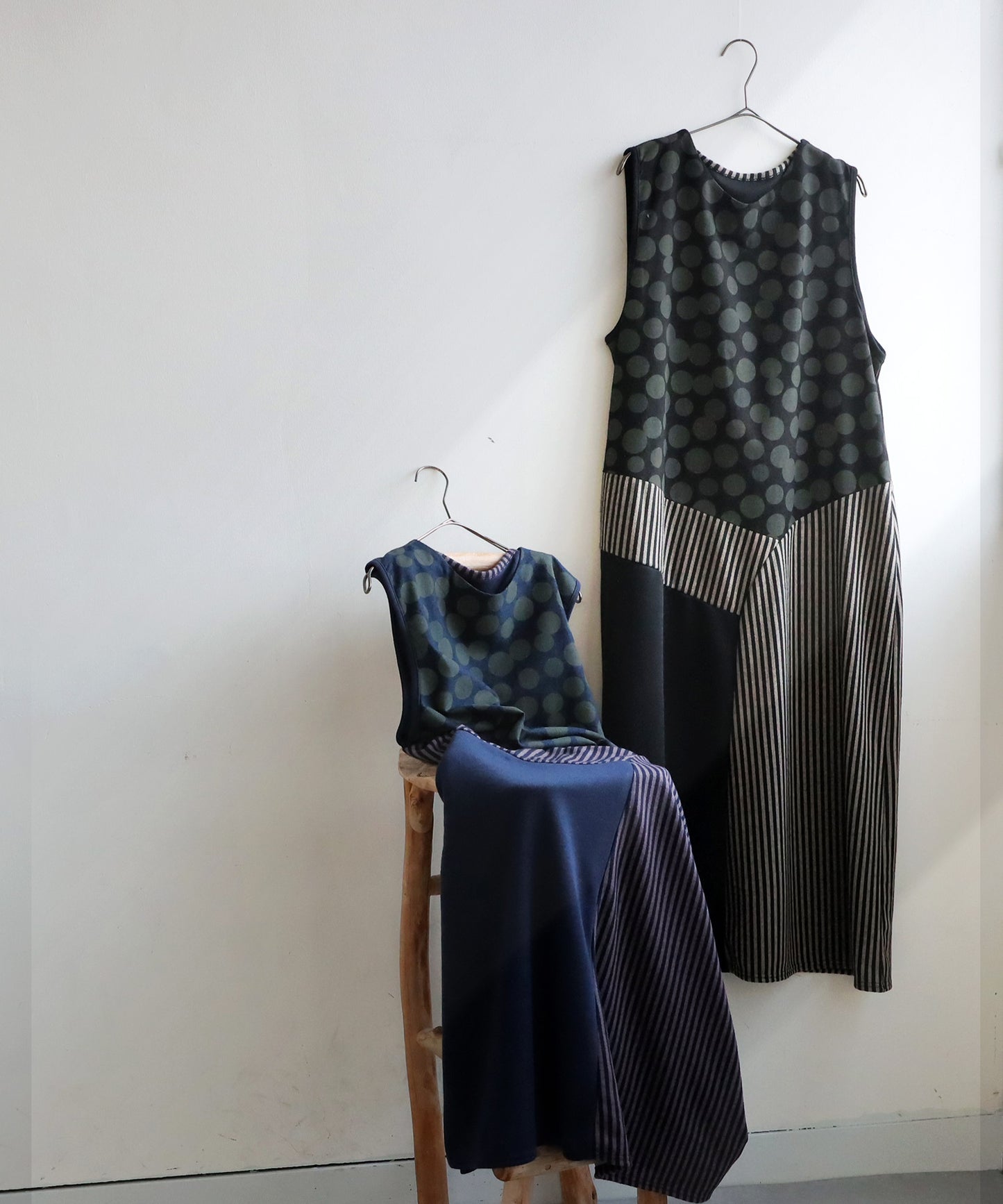 Pattern Switching Dress Ladies