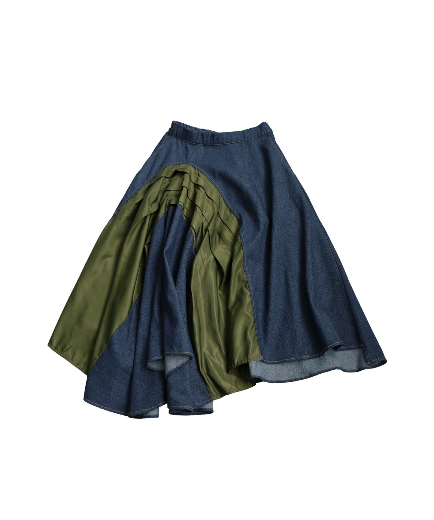 Denim Switching Skirt Ladies