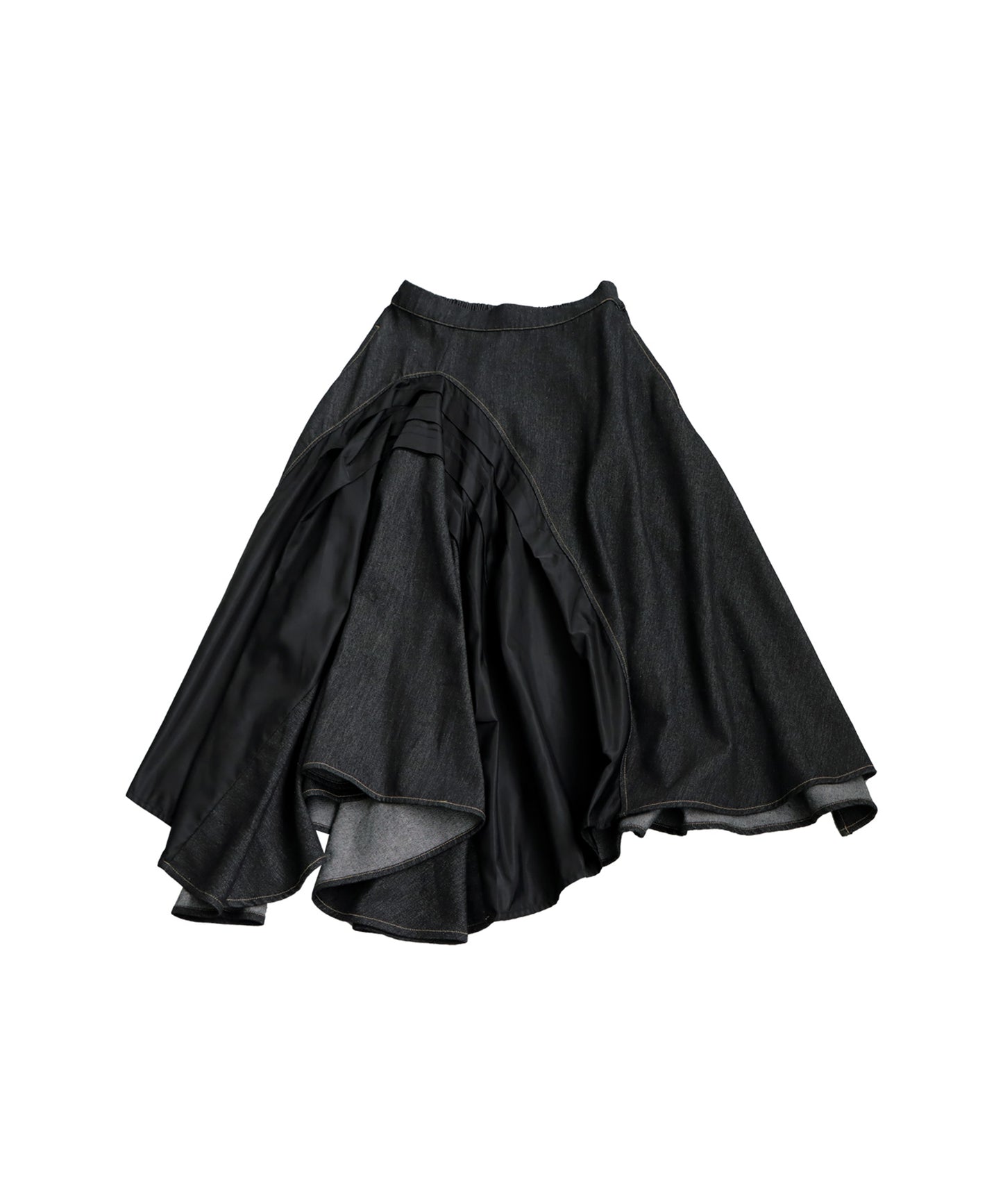 Denim Switching Skirt Ladies