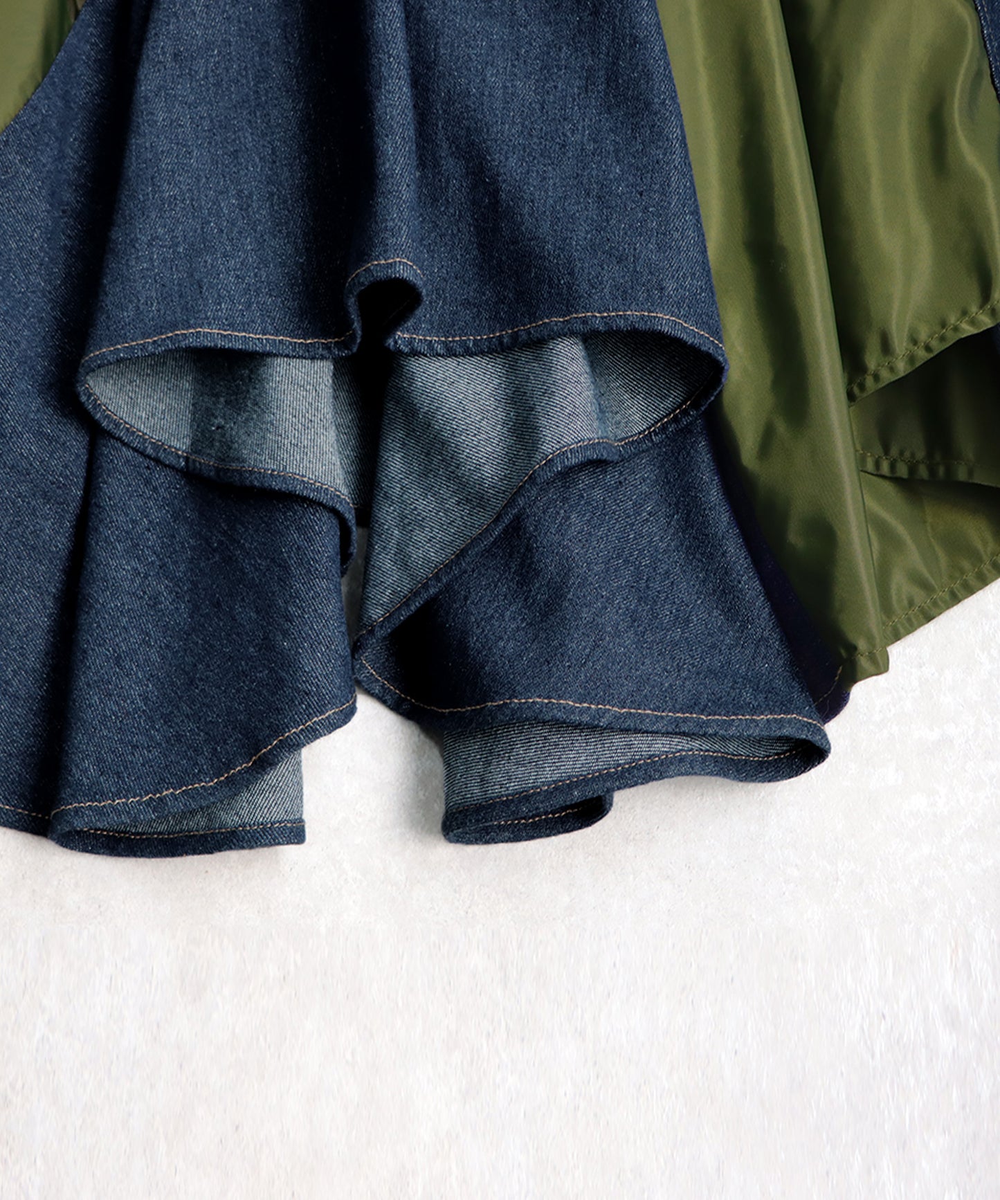 Denim Switching Skirt Ladies