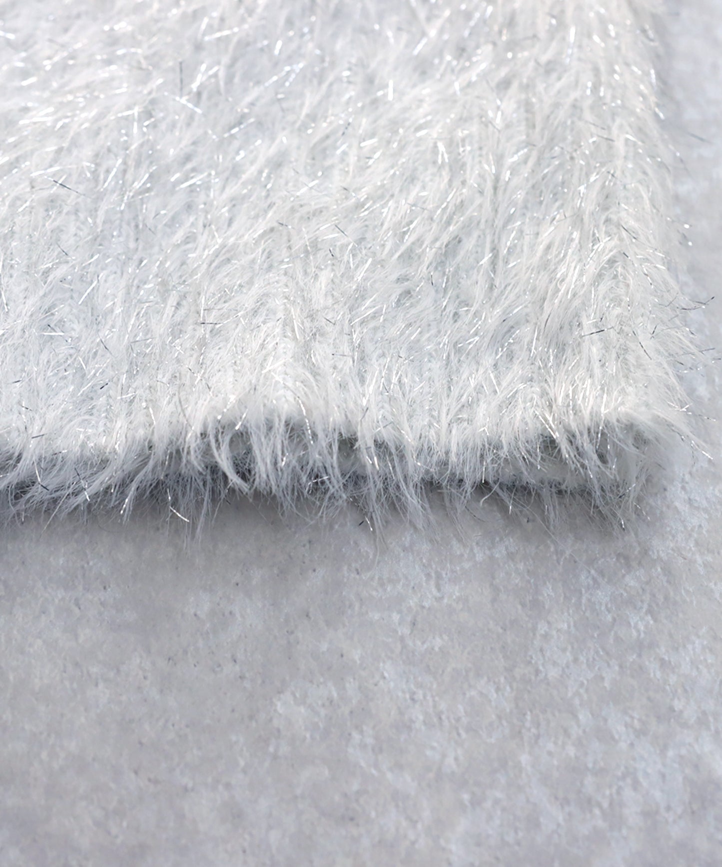Glitter Shaggy Knit Cardigan Ladies