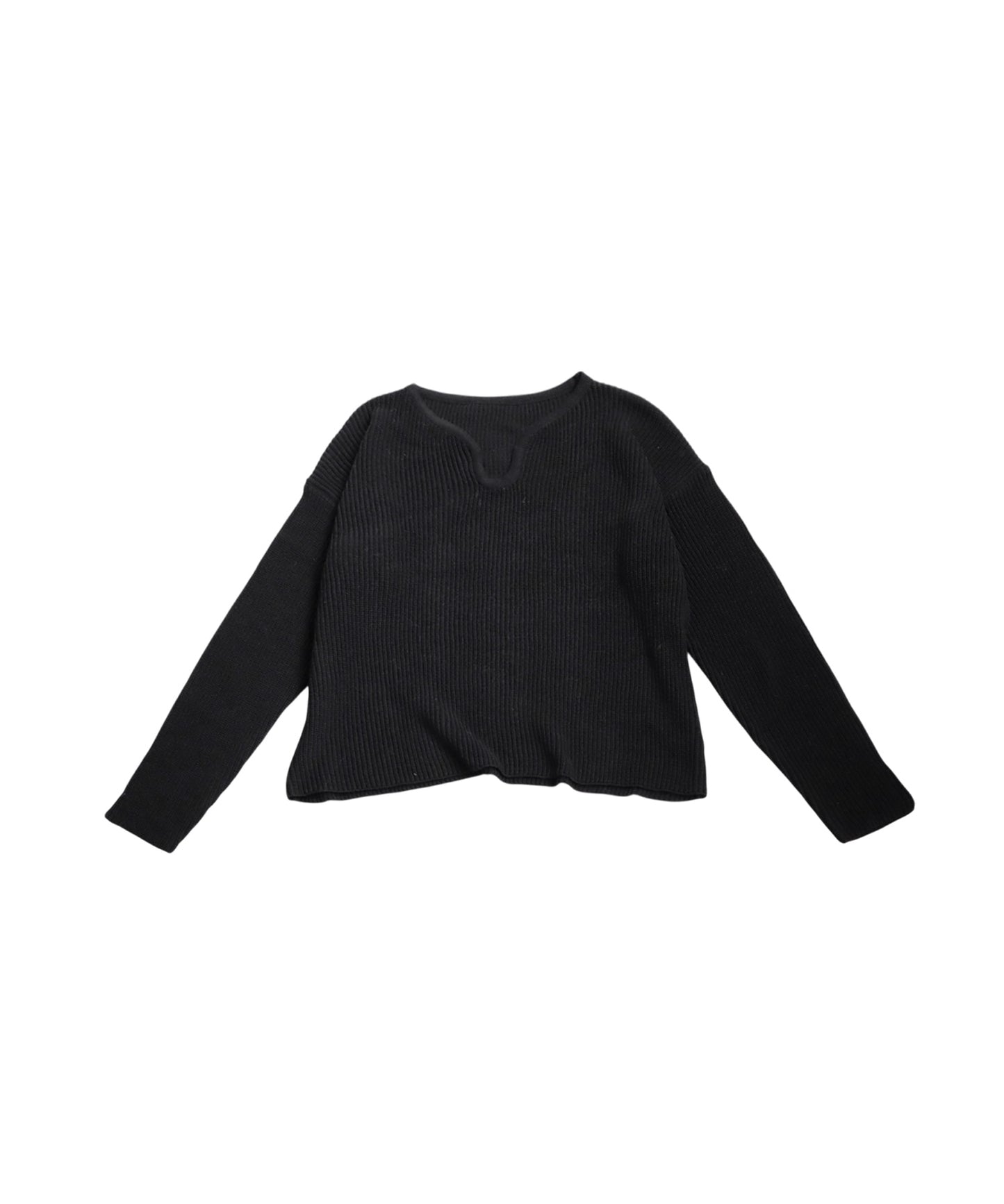 Tear Perforated Knit Tops Ladies