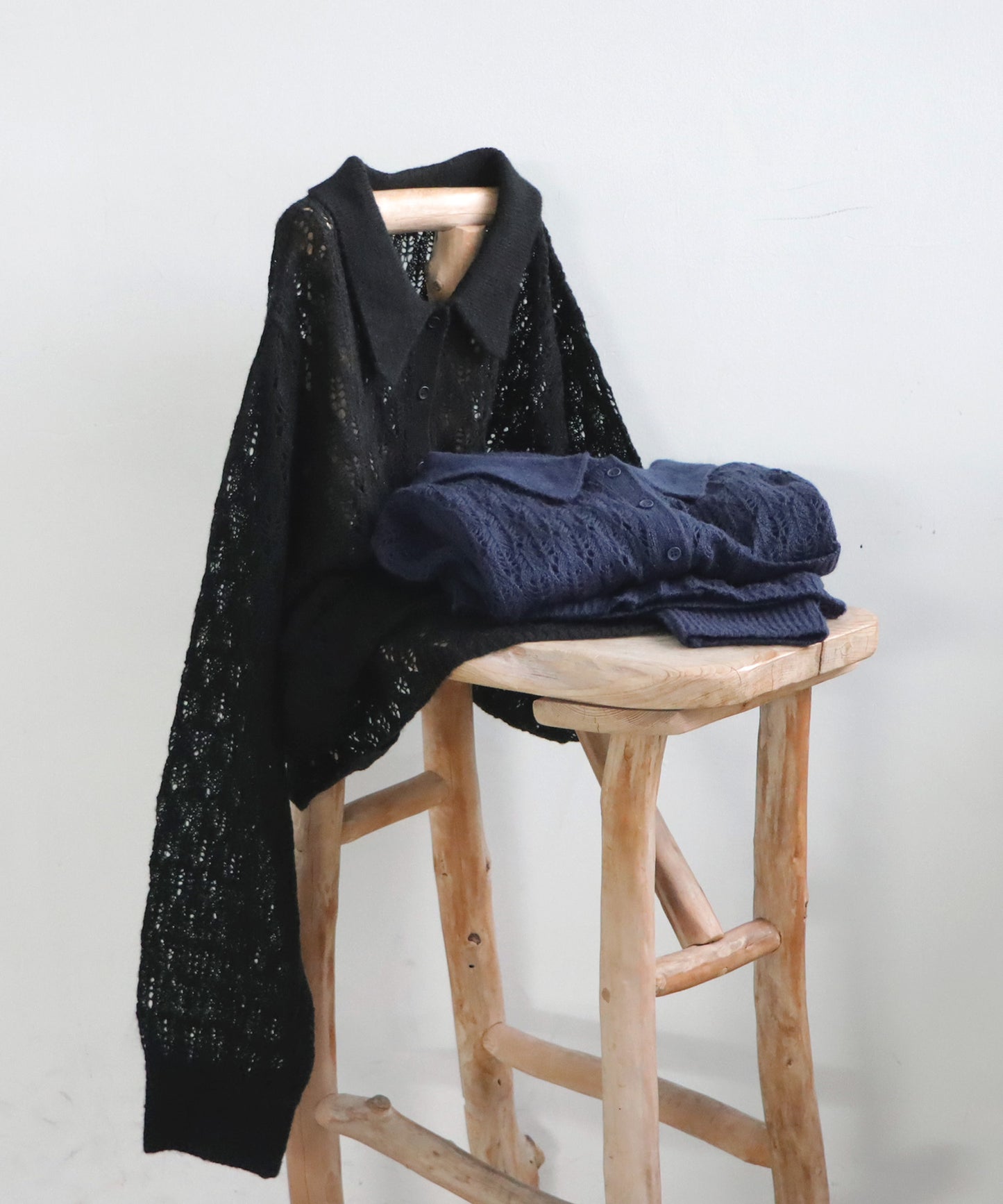 Openwork Shirt Knit Ladies