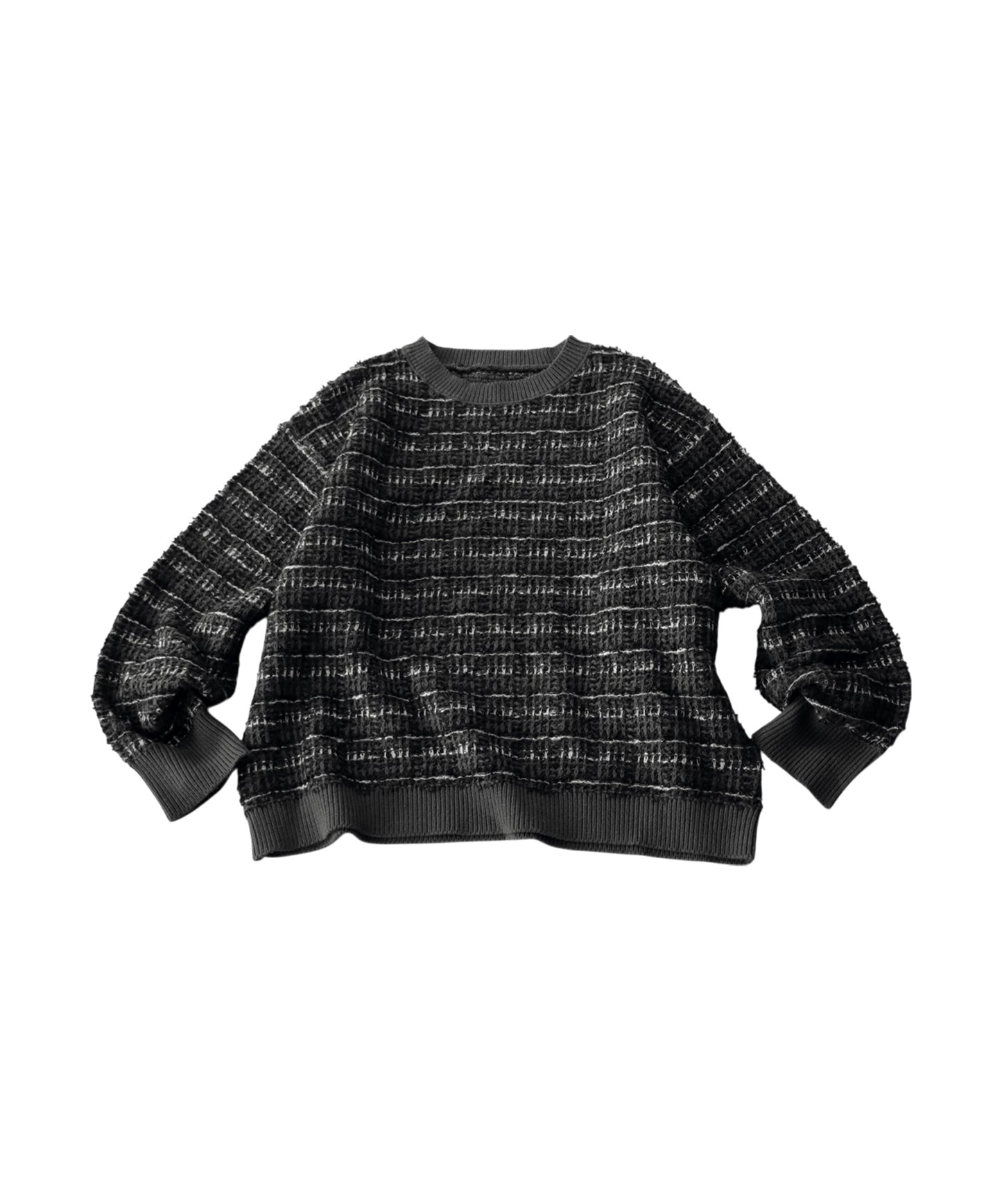 Tweed Style Knit Tops Ladies