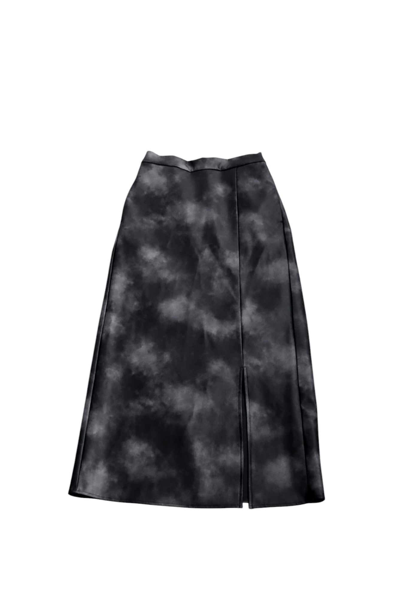 Tie Dye Pattern Leather Skirt Ladies