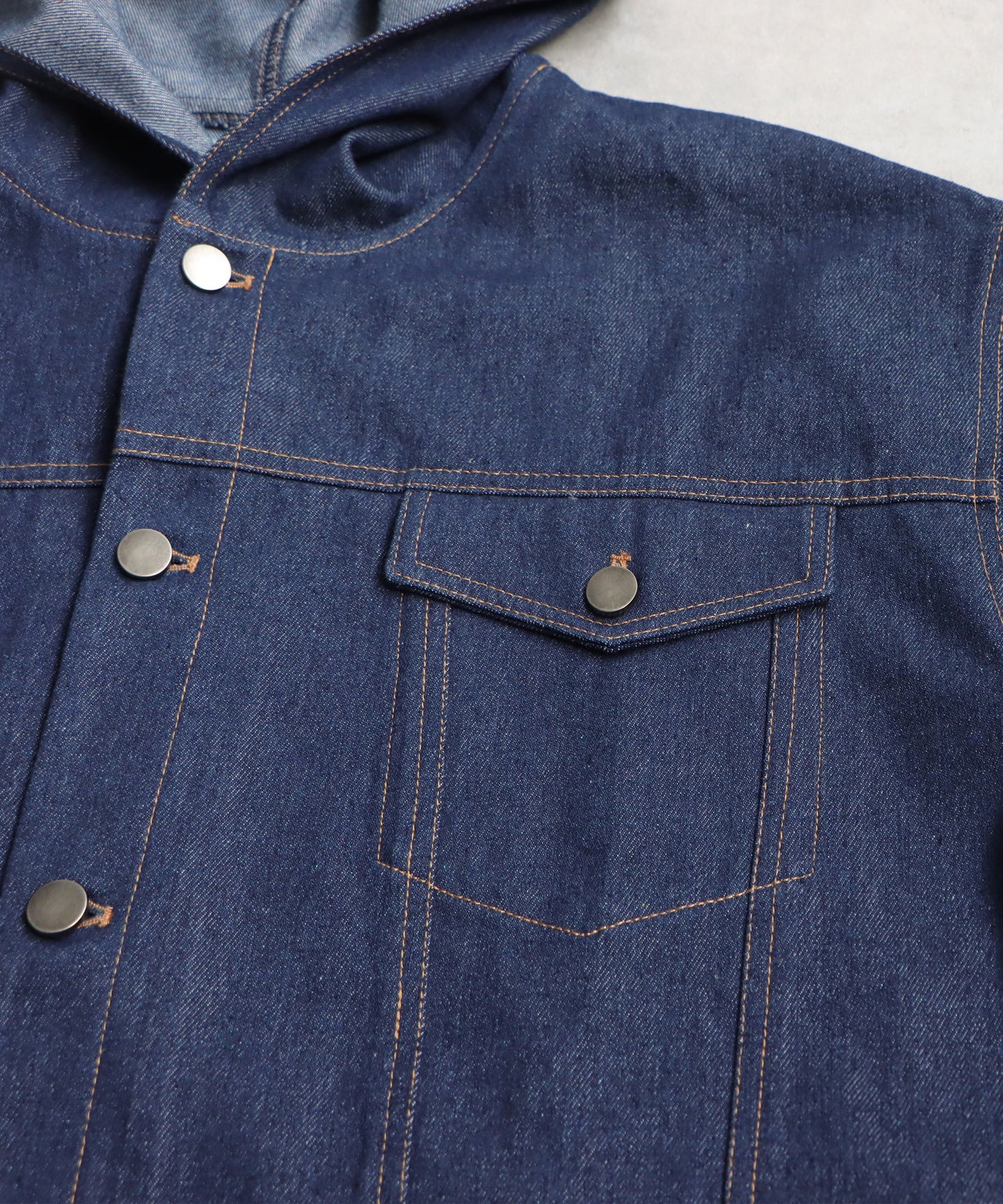 Hood Denim Jacket Men's