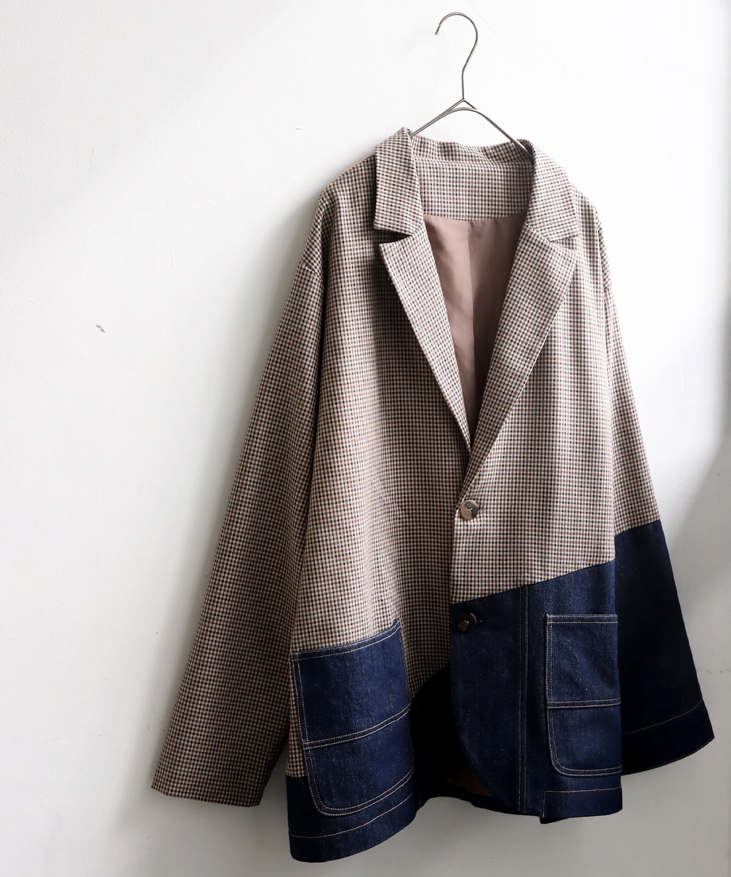 Denim Switching Jacket Men's