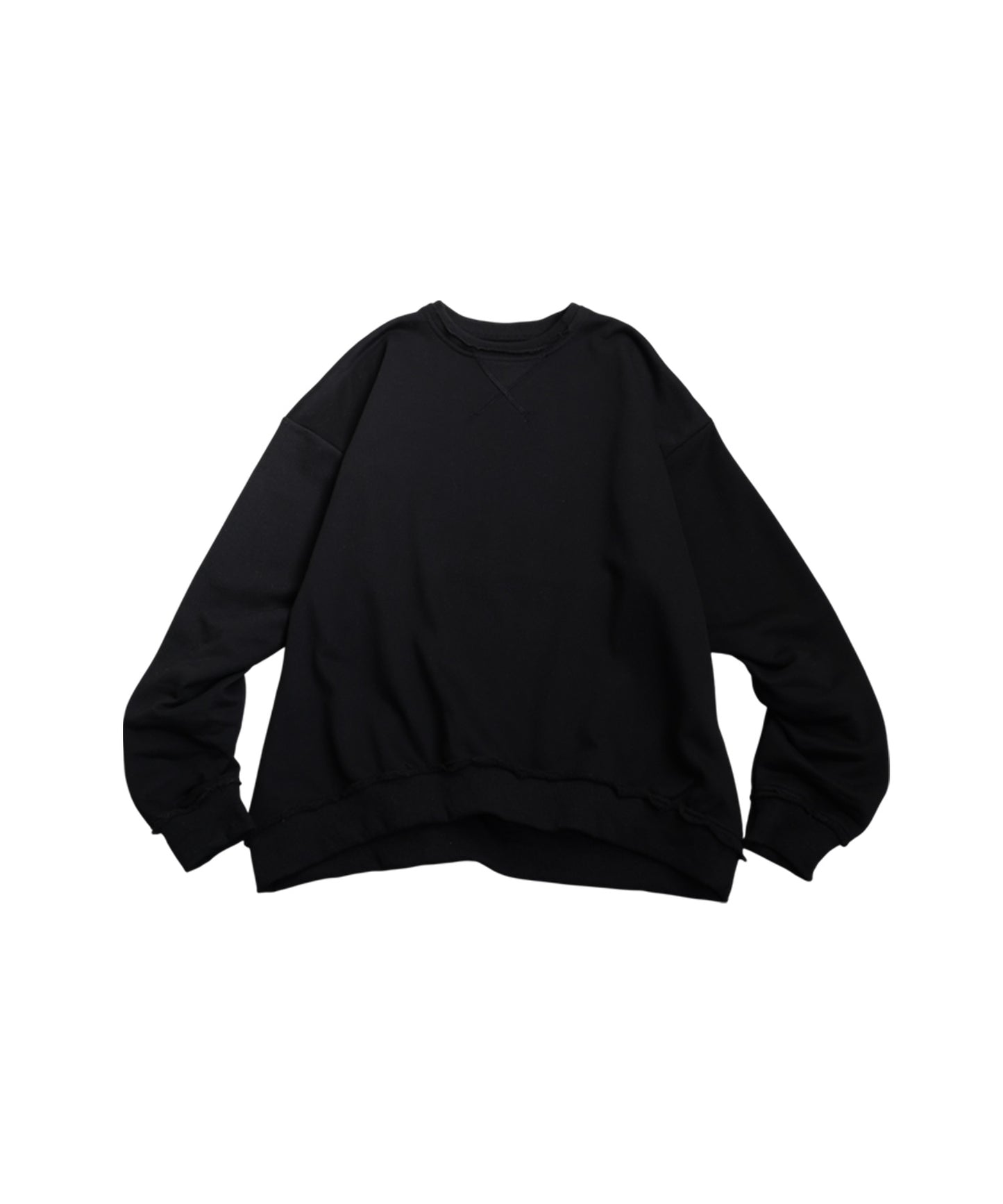 Raw-Edge Fleece Sweatshirt Ladies