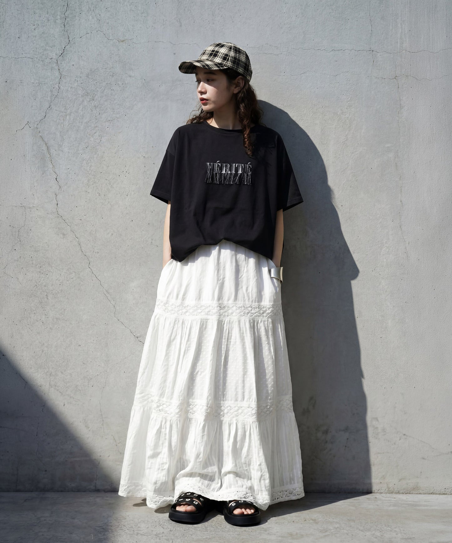 Cool-Touch Embroidered Fringe Logo T-Shirt Ladies