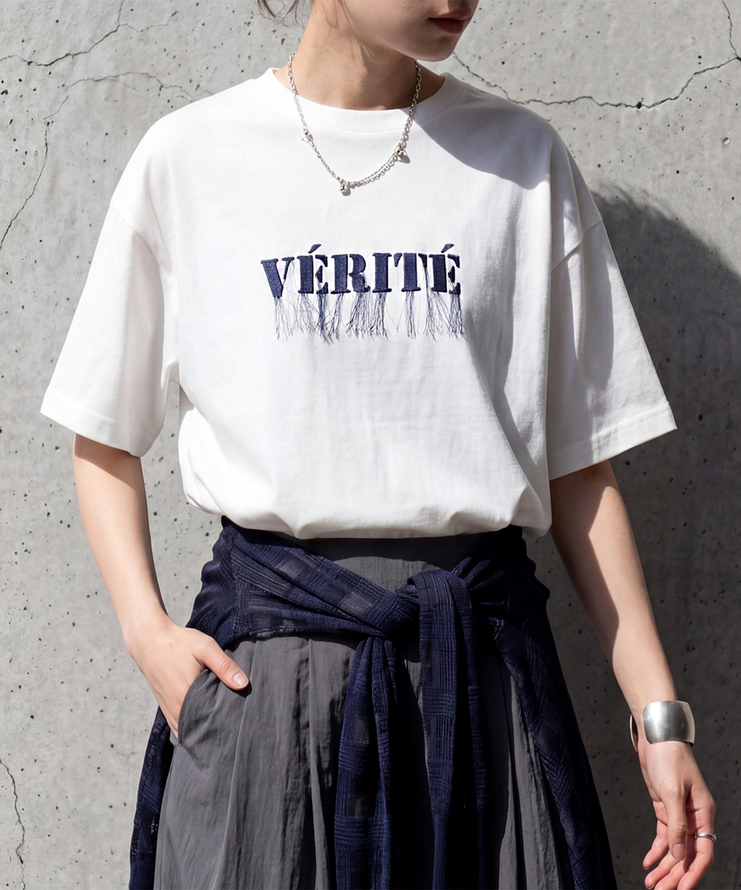 Cool-Touch Embroidered Fringe Logo T-Shirt Ladies