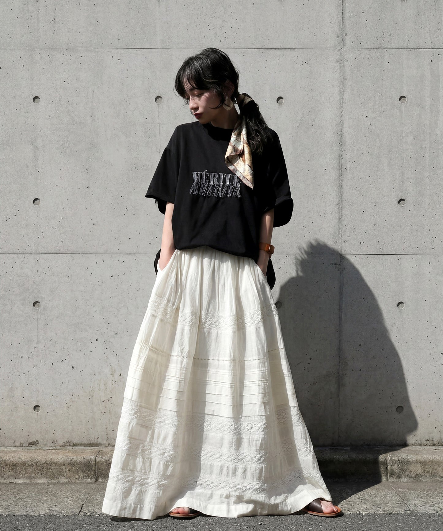 Cool-Touch Embroidered Fringe Logo T-Shirt Ladies