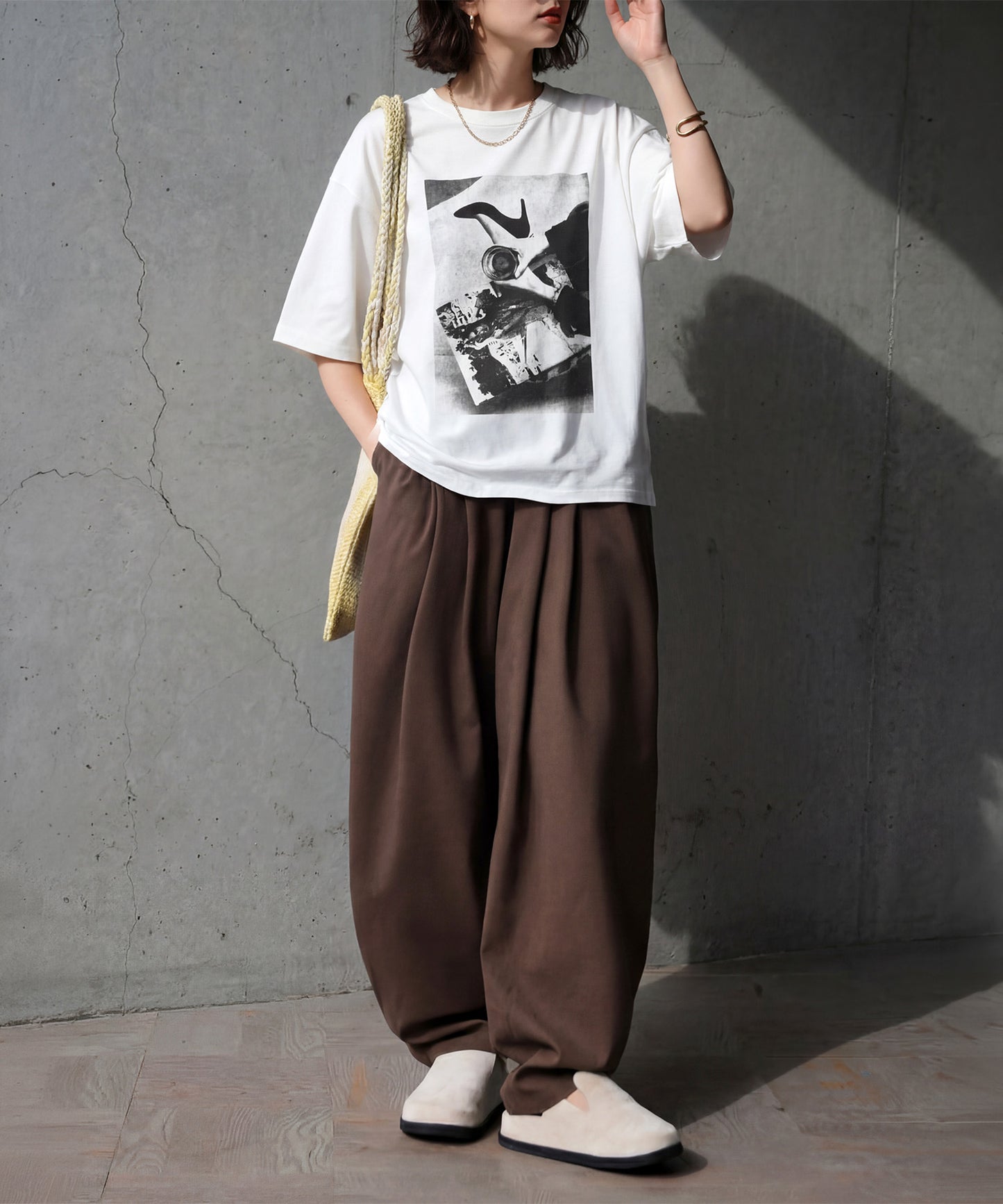 100% Cotton Crew Neck Photo T-Shirt Ladies