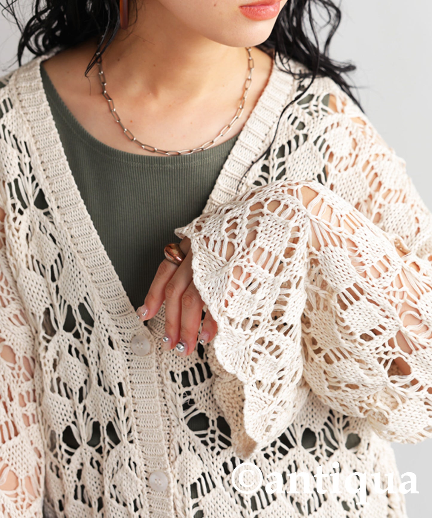 Crochet Knitting Cardigan Ladies