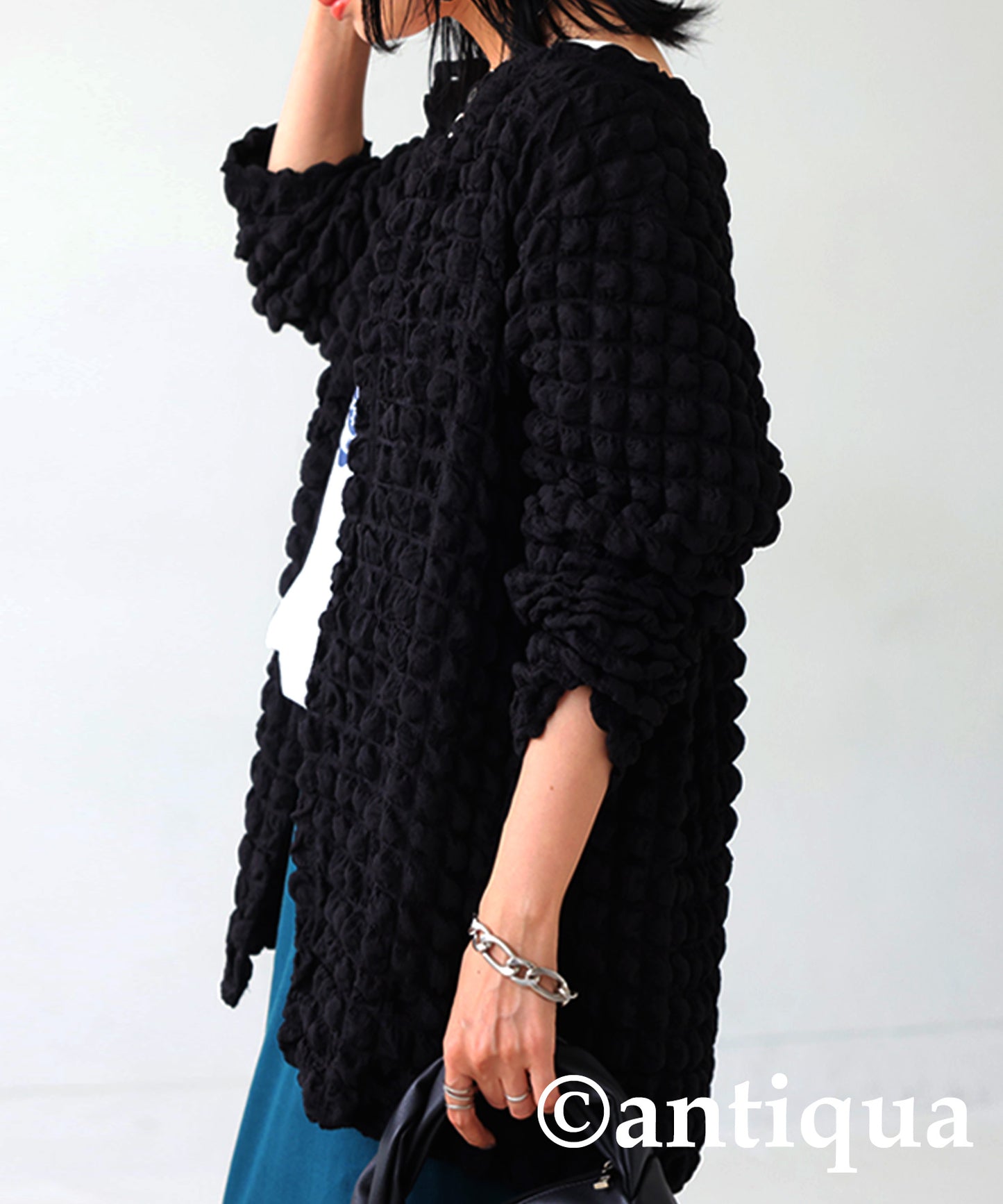 Jacquard Puffy Cardians, Ladies Cardigan Tops