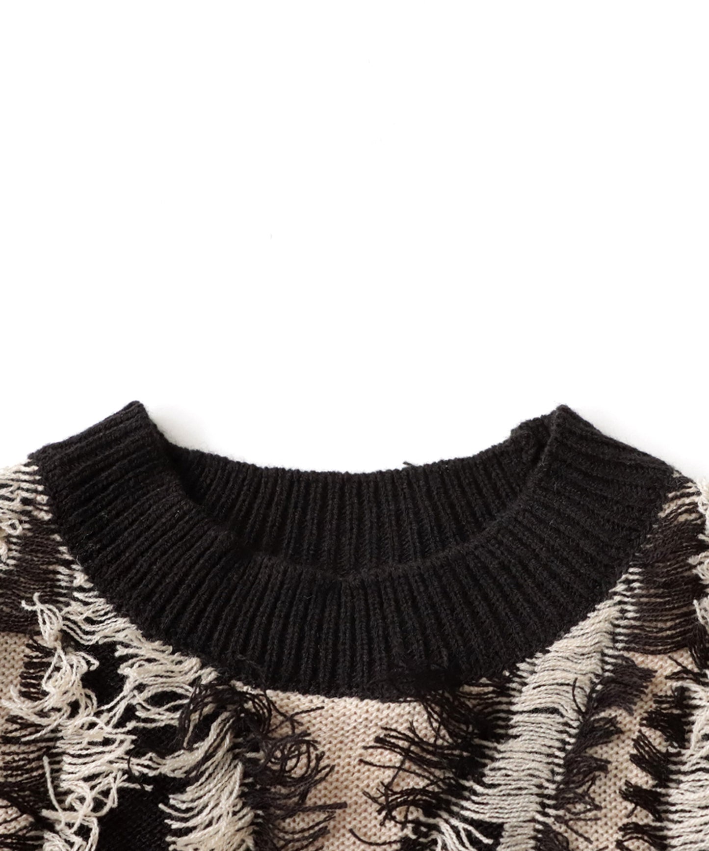 Fringe knit tops Ladies