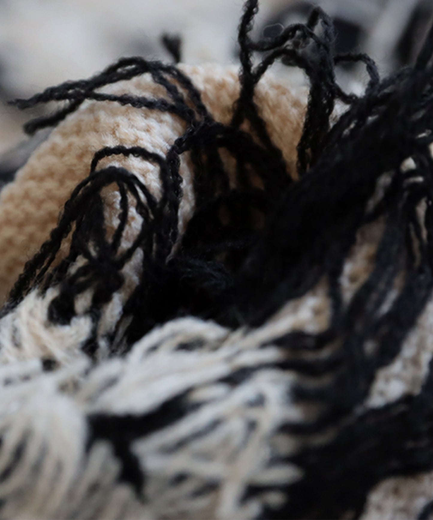 Fringe knit tops Ladies