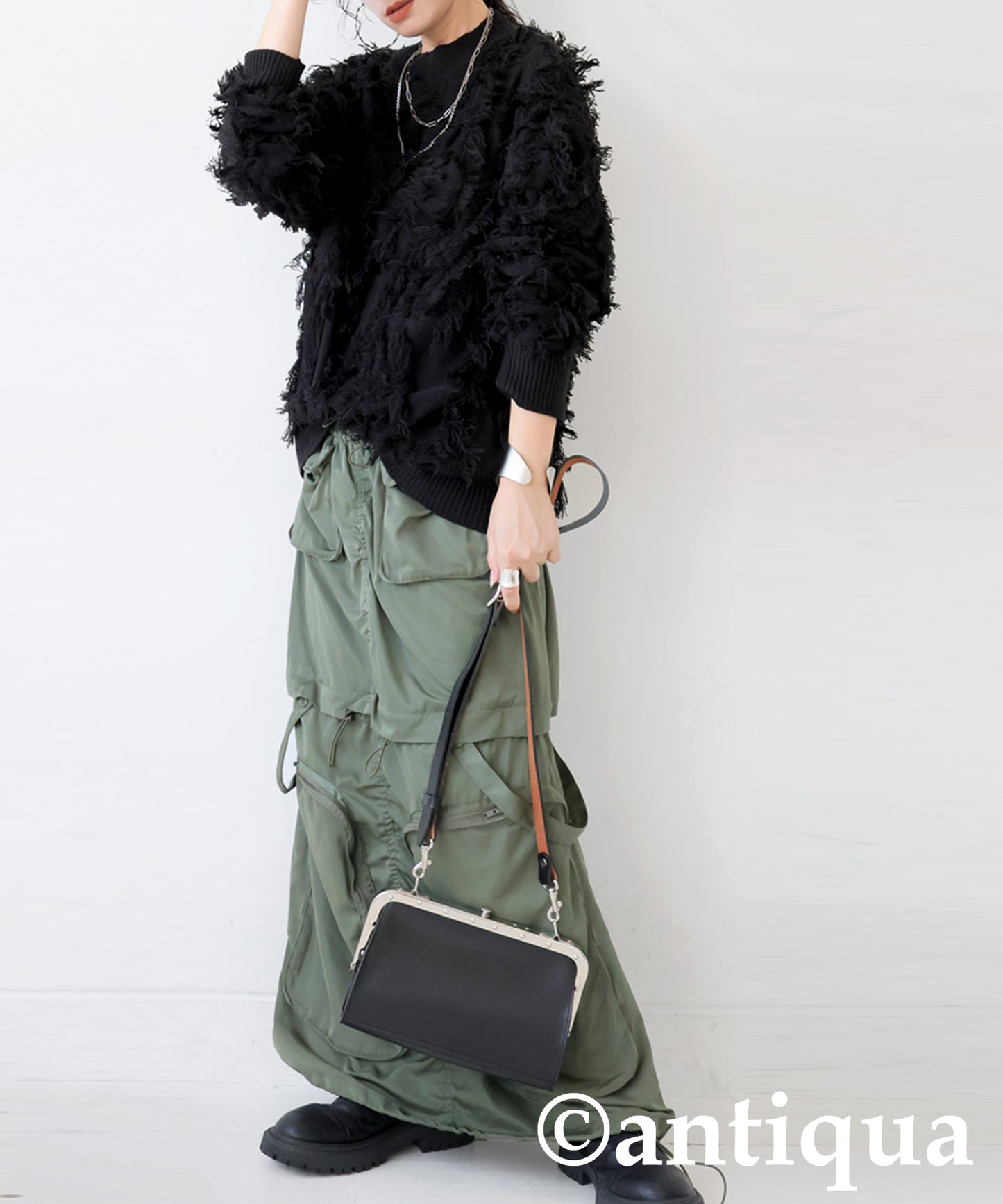 Fringe knit tops Ladies