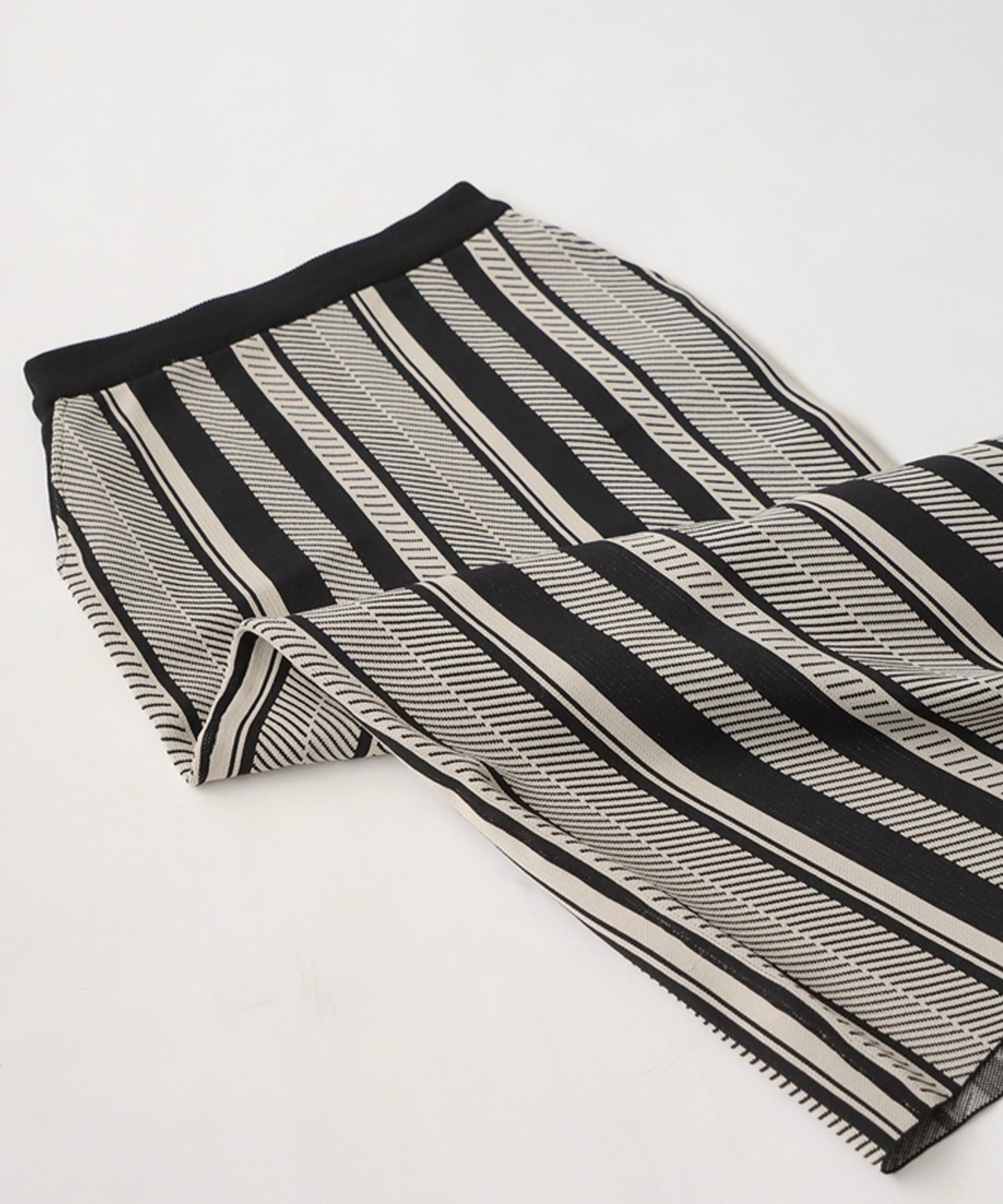 Stripe Knit Skirt Ladies