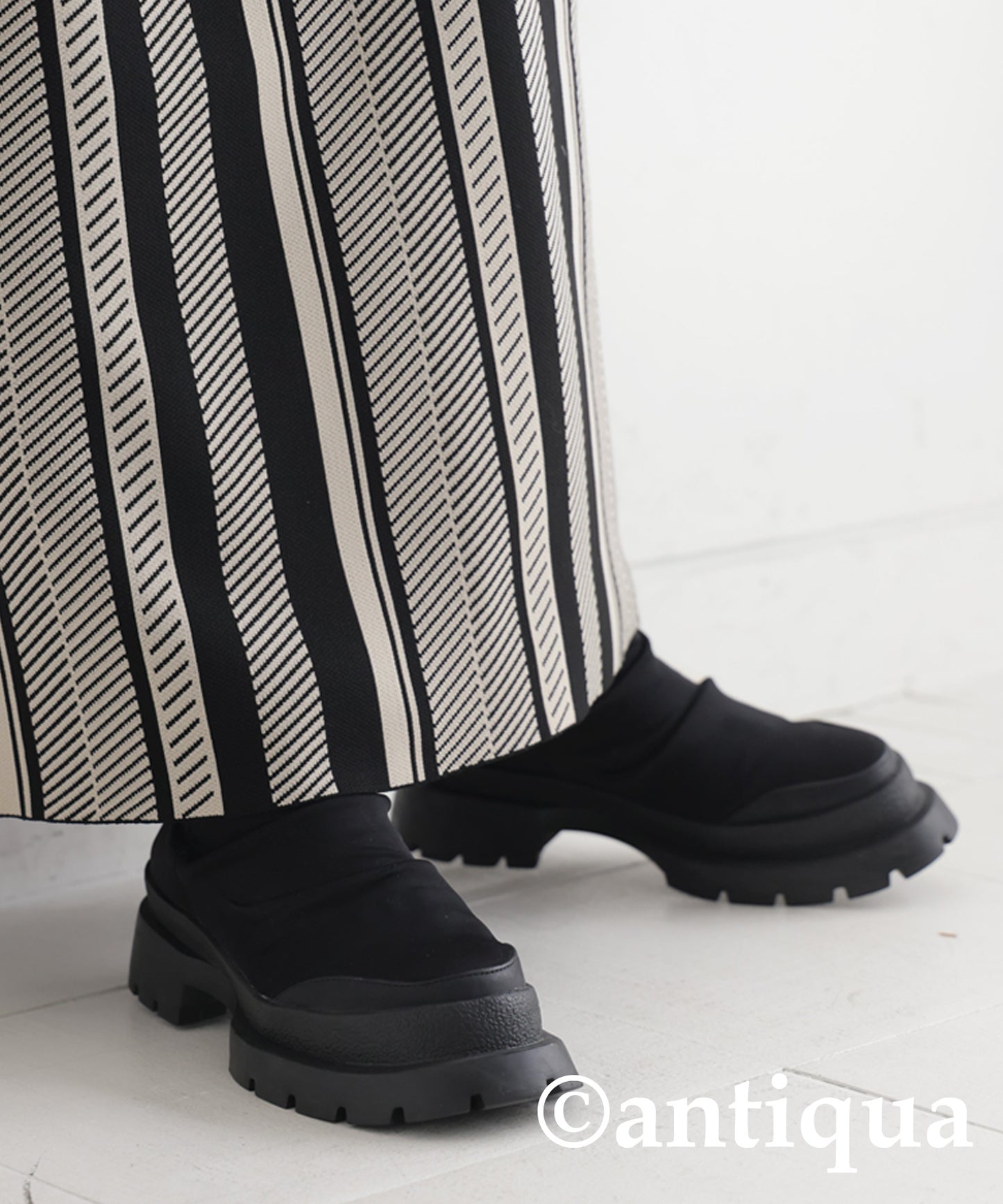 Stripe Knit Skirt Ladies