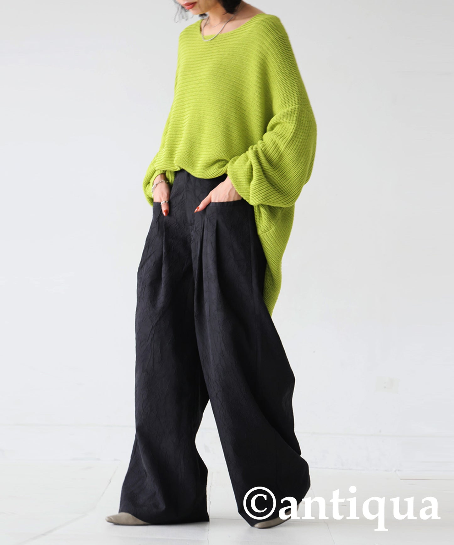 Jacquard Wide Pants Ladies