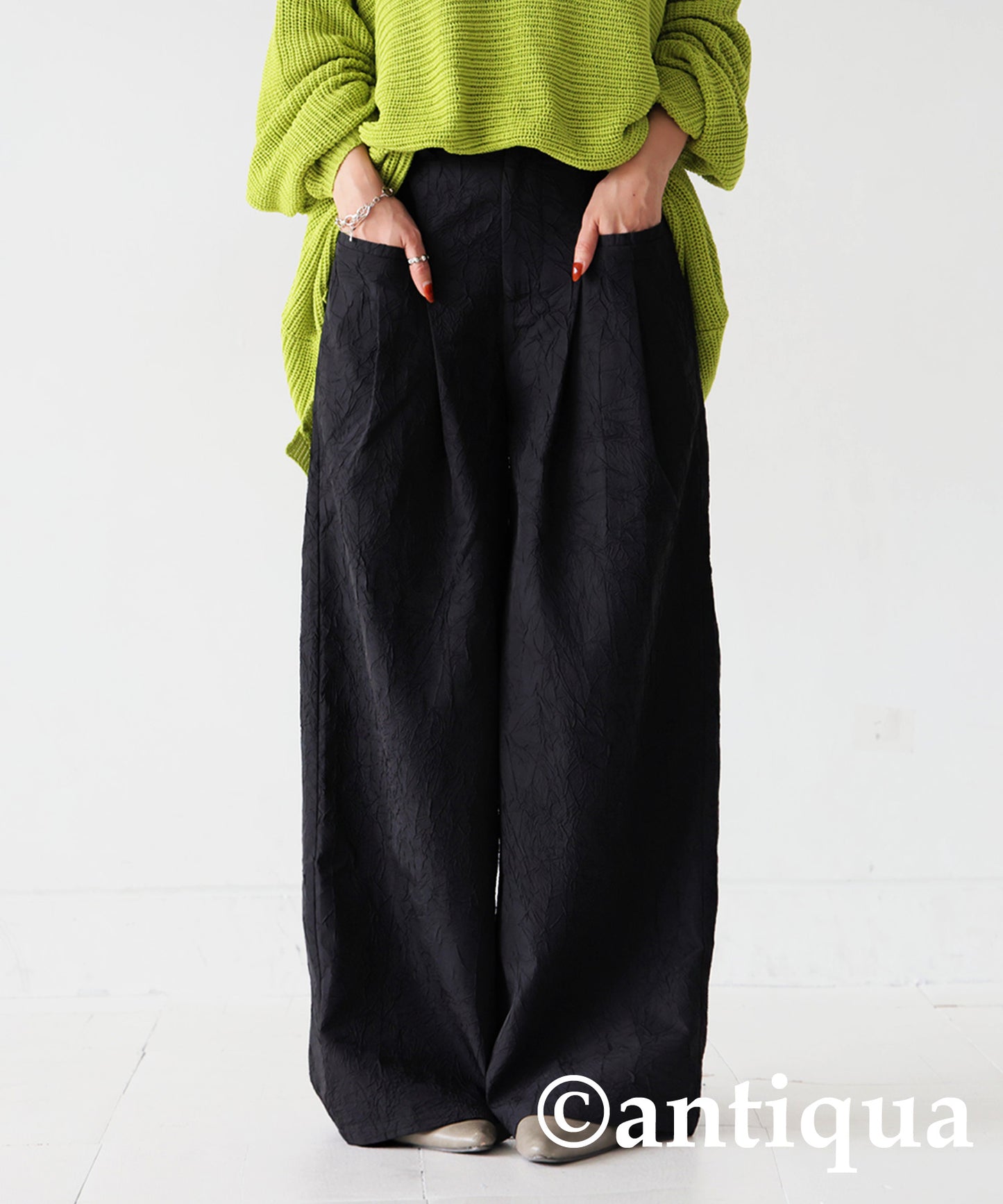 Jacquard Wide Pants Ladies