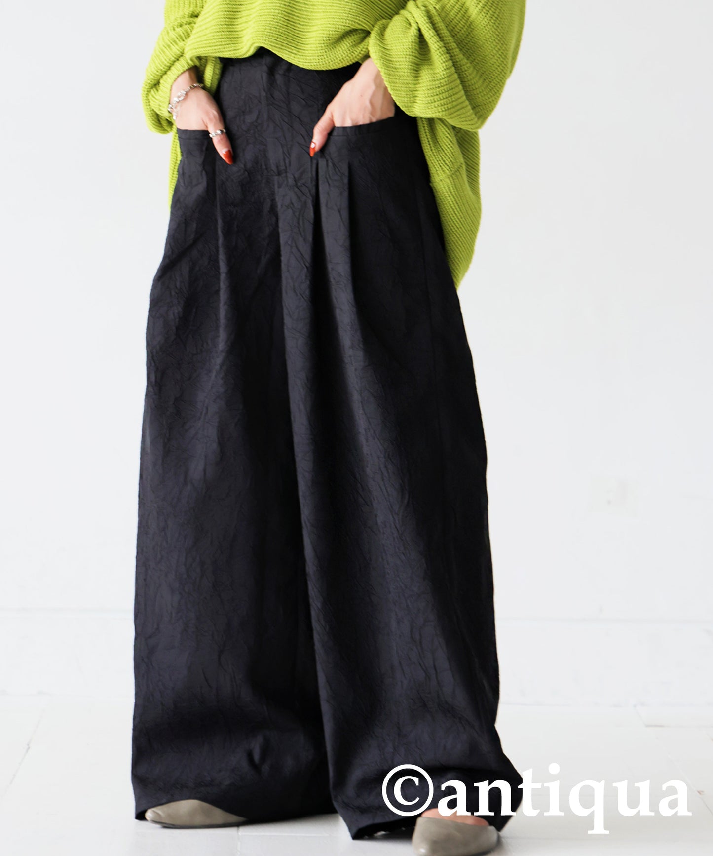 Jacquard Wide Pants Ladies