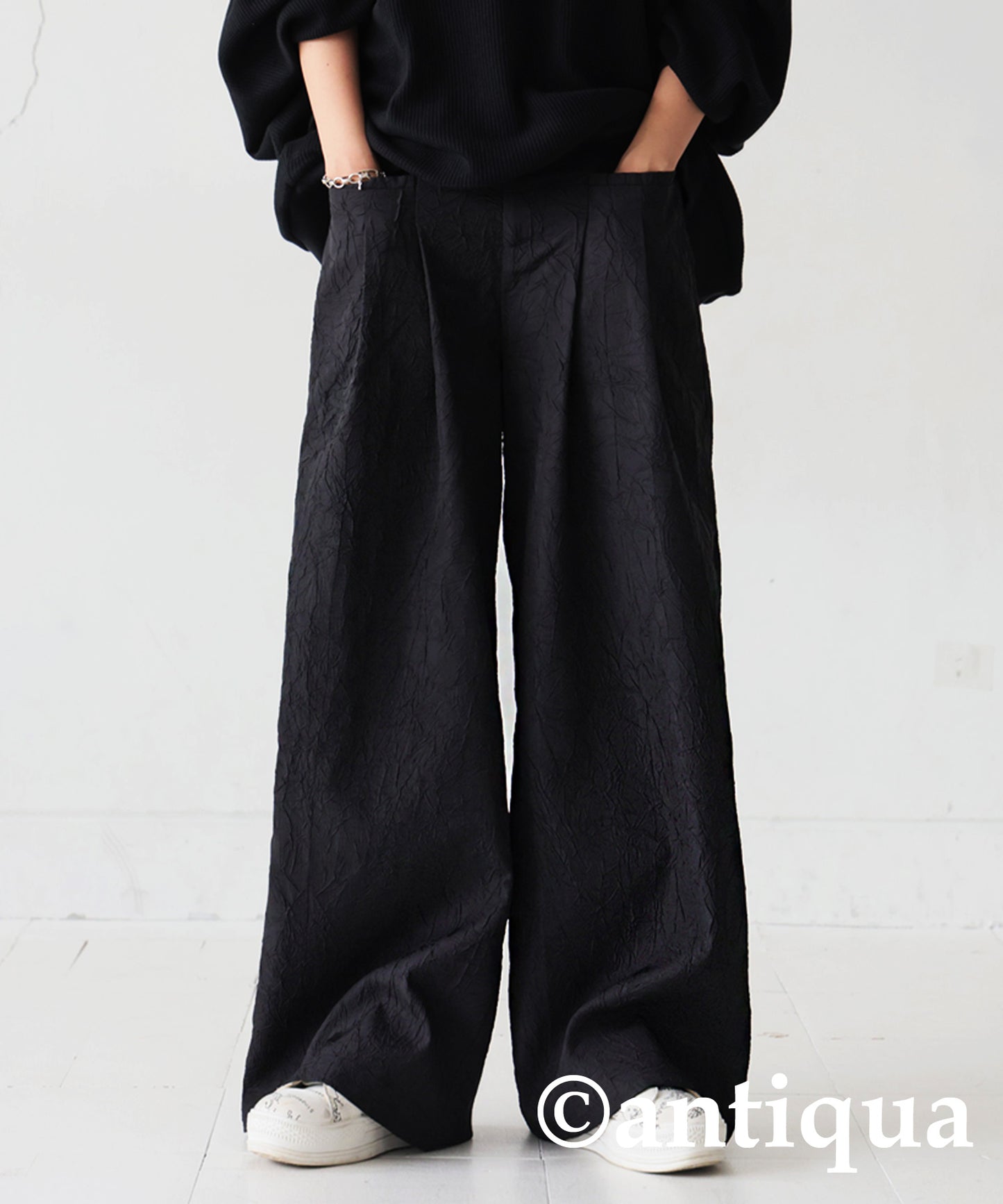 Jacquard Wide Pants Ladies